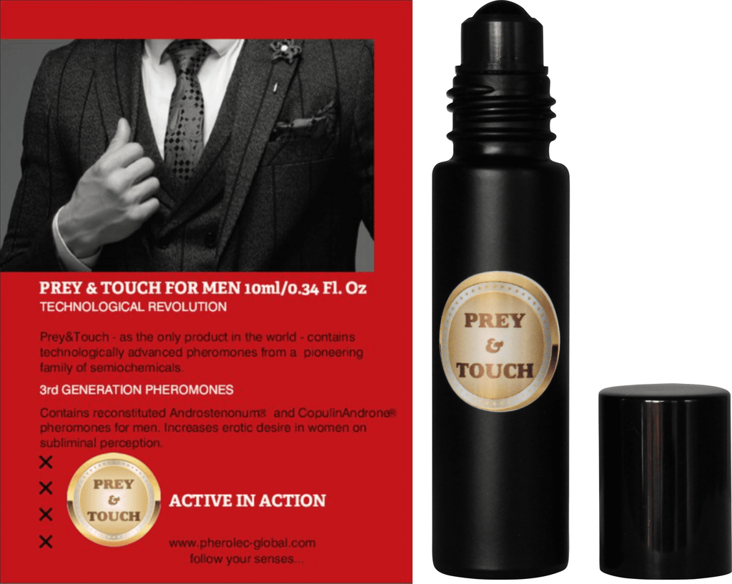 Prey&amp;Touch by Male Pheromone Perfume Oil Long-Lasting Mens Pheromone Cologne to Attract Women Essential Fragrance Essence Extra Strong 0.34 fl. oz Roll-On
