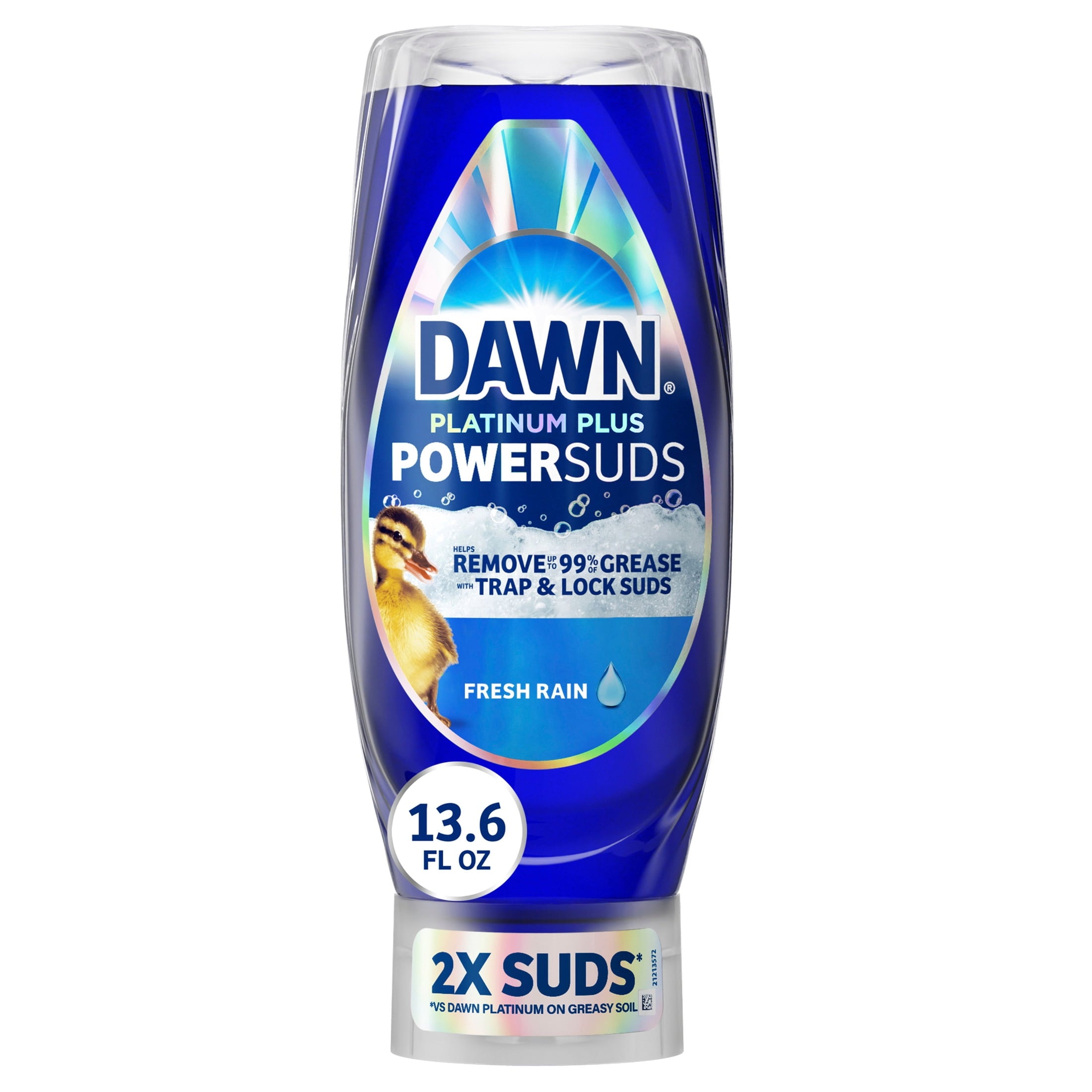 Scrub Mommy - Non-Scratch Dish Scrubber Cleaning Sponge Dual-Sided Dish Sponge + Dawn Platinum Plus PowerSuds Liquid Dish Soap, 13.6 oz. EZ-Squeeze Bottle