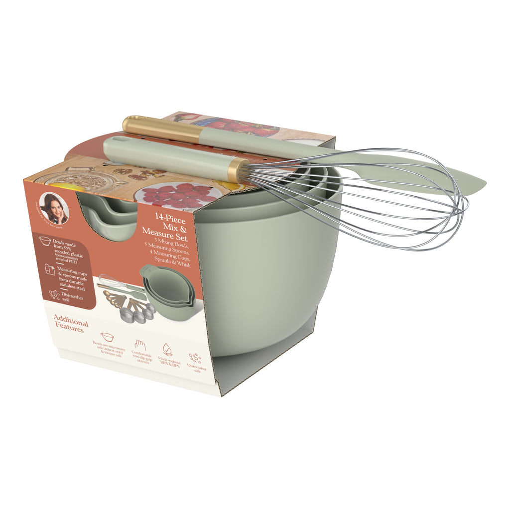14-Piece Mix &amp; Measure Set, Porcini Taupe by Drew Barrymore
