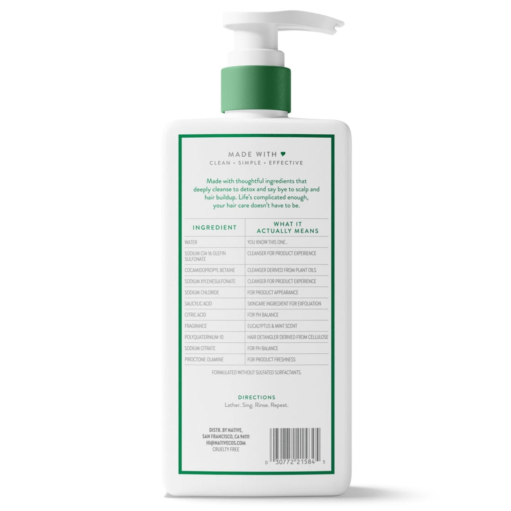 Scalp Detox Eucalyptus and Mint 2 in 1 Shampoo and Conditioner 16.5 fl oz