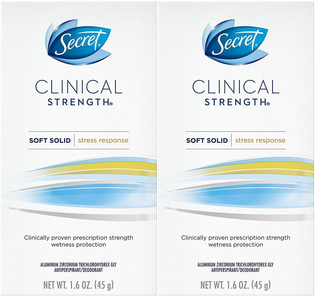 Clinical Strength Clear Gel Stress Response Deodorant, 1.6 oz (Pack of 2)