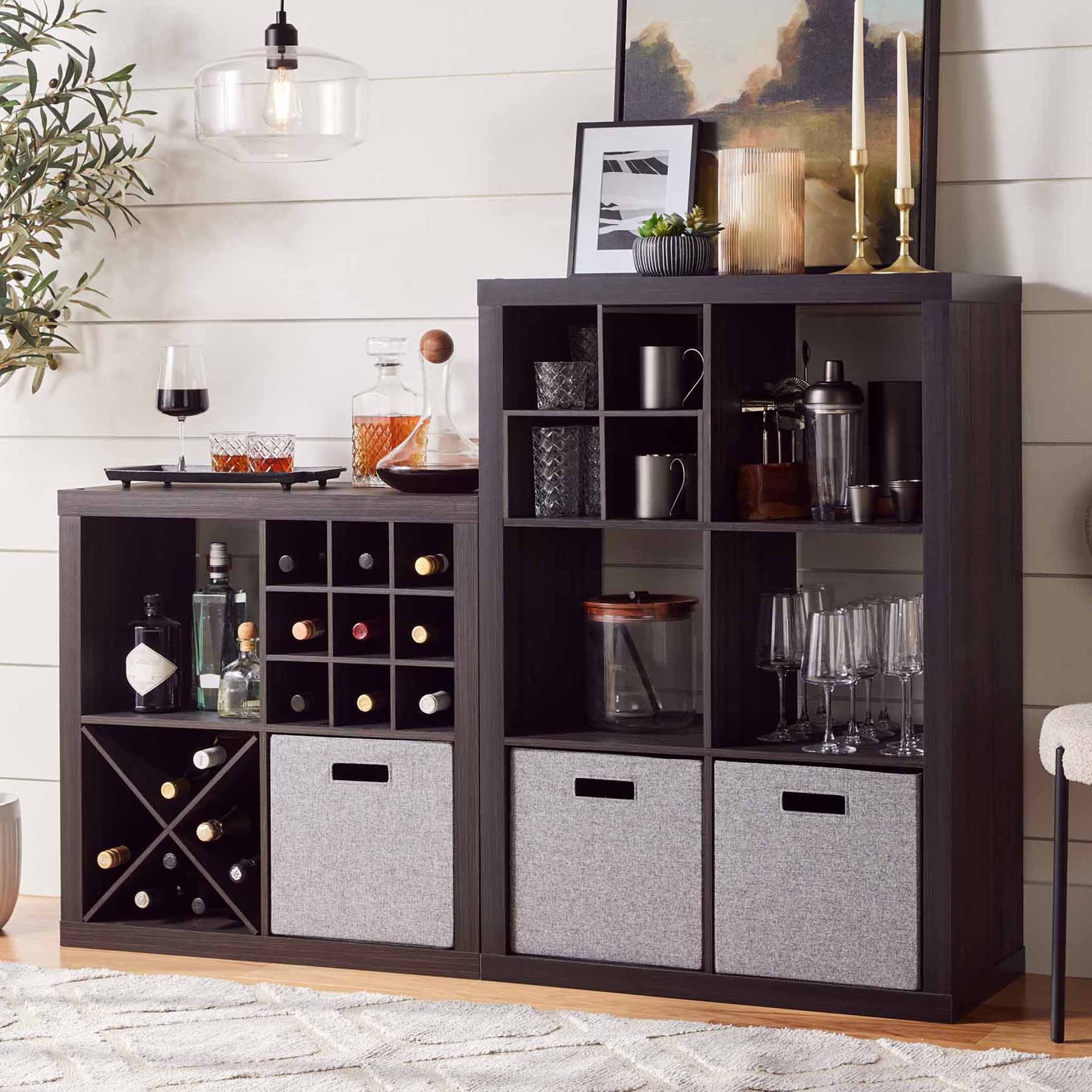 Better Homes &amp; Gardens 4 Cube Storage Organizer, White Texture