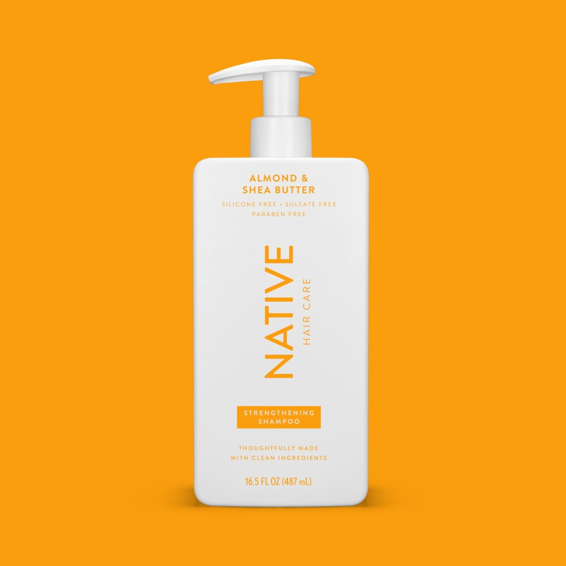 Strengthening Shampoo, Almond &amp; Shea Butter, Sulfate &amp; Paraben Free, 16.5 oz