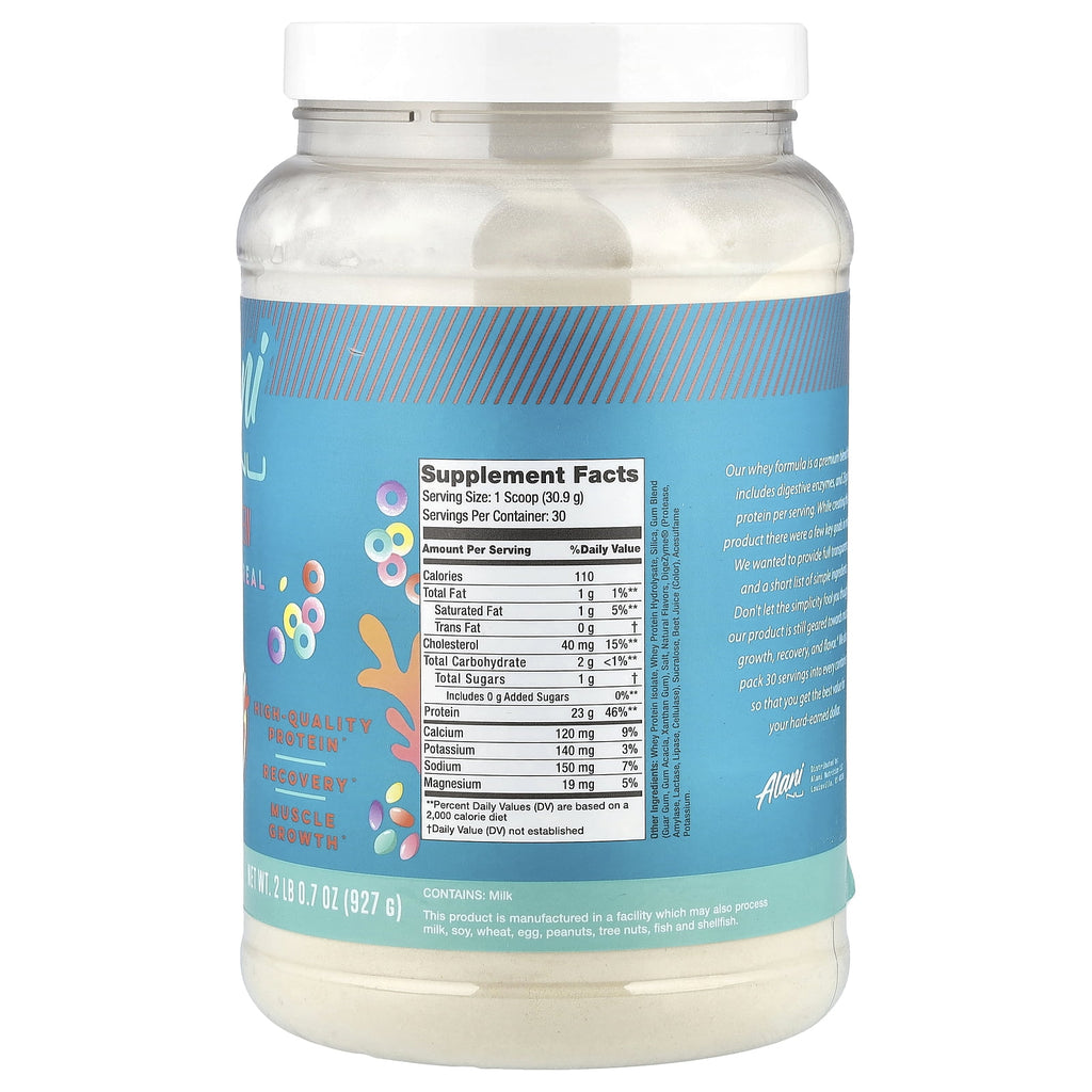 Whey Protein, Fruity Cereal, 2 lb 0.7 oz (927 g)
