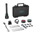 Javelot Turbo 2 Black Premium Kit 1500M Long Range Flashlight, 1800 Lumen