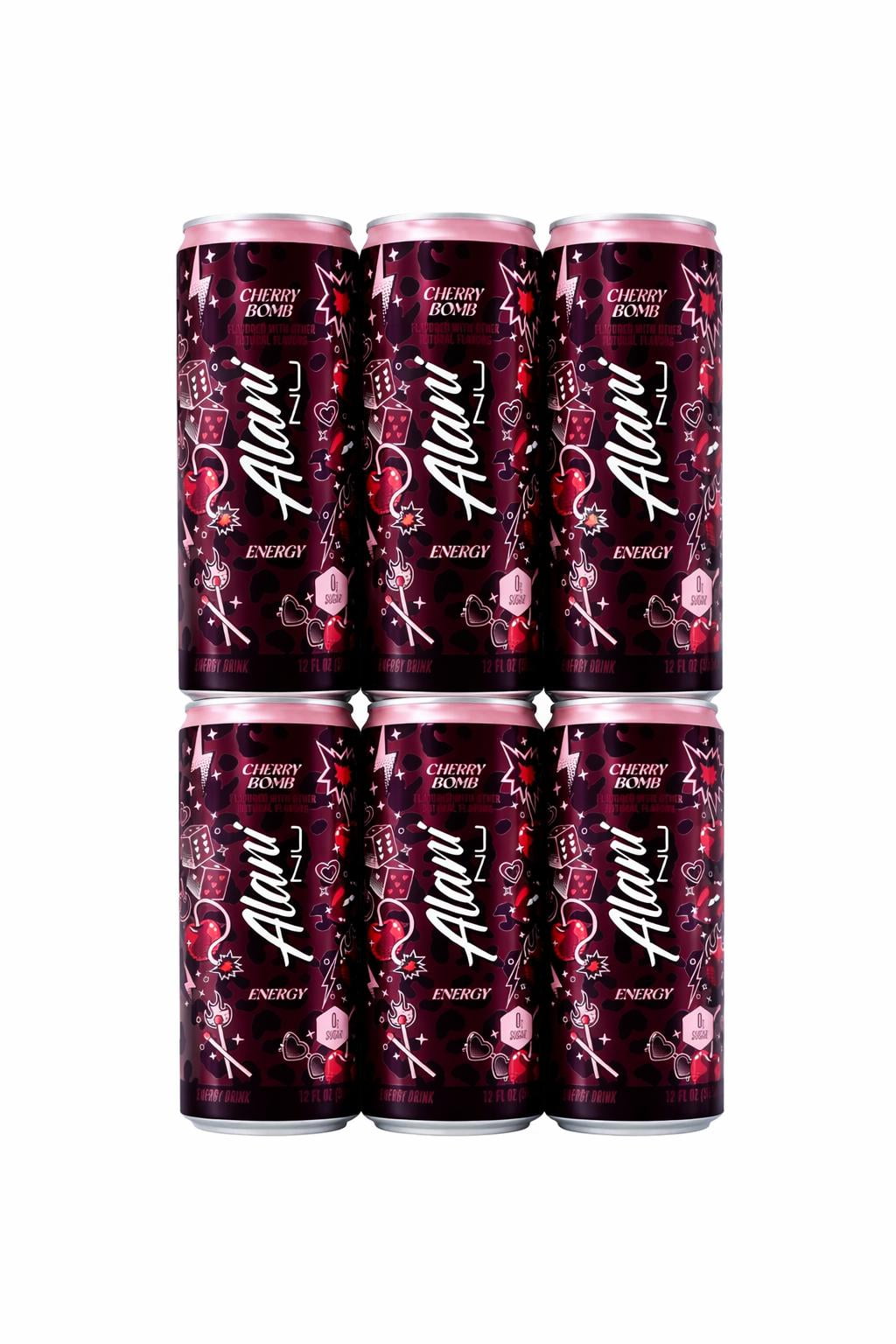 Cherry Bomb Energy Drink, 6 Count, 12 fl oz