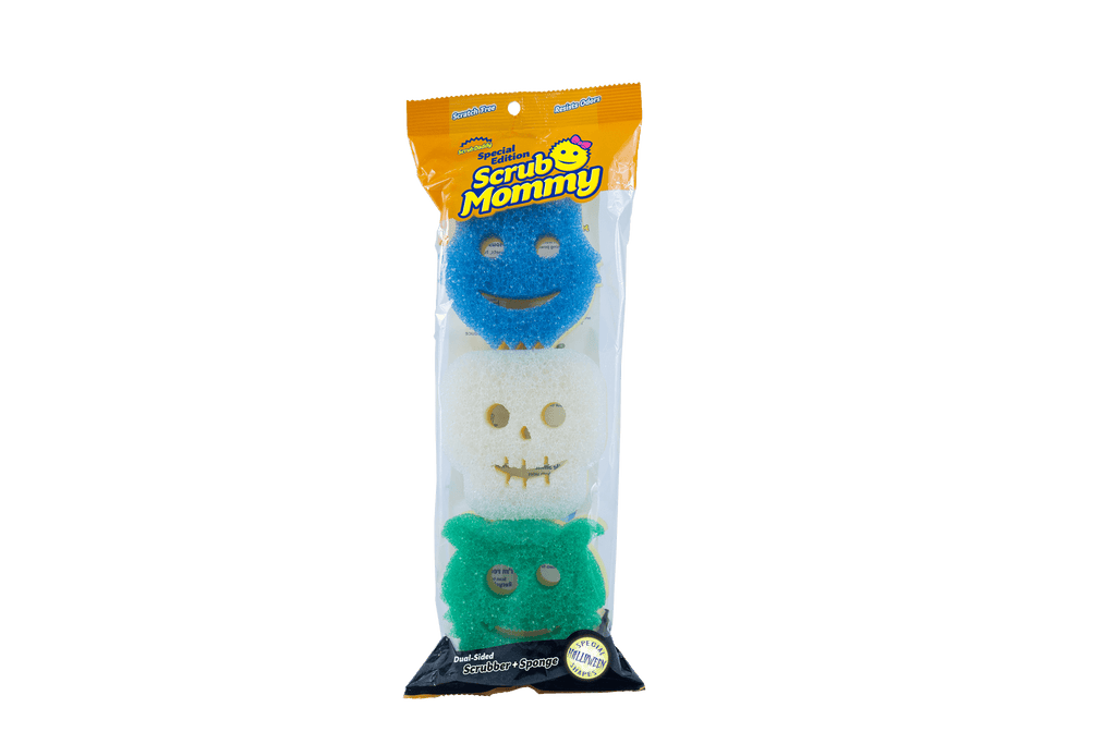 Scrub Mommy Special Edition Halloween - Scratch-Free Multipurpose Dish Sponge - BPA Free &amp; Made with Polymer Foam - Stain &amp; Odor Resistant Kitchen Sponge (3ct)