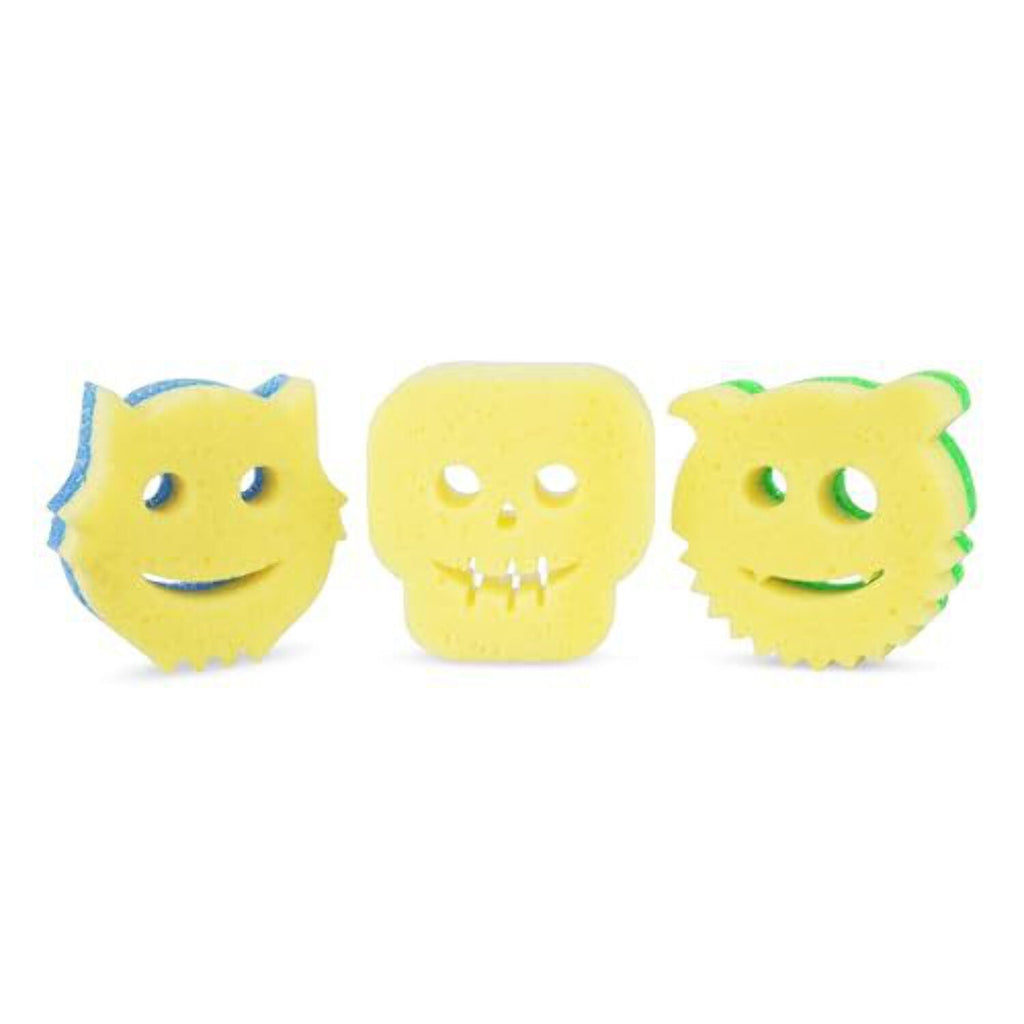 Scrub Mommy Special Edition Halloween - Scratch-Free Multipurpose Dish Sponge - BPA Free &amp; Made with Polymer Foam - Stain &amp; Odor Resistant Kitchen Sponge (3ct)