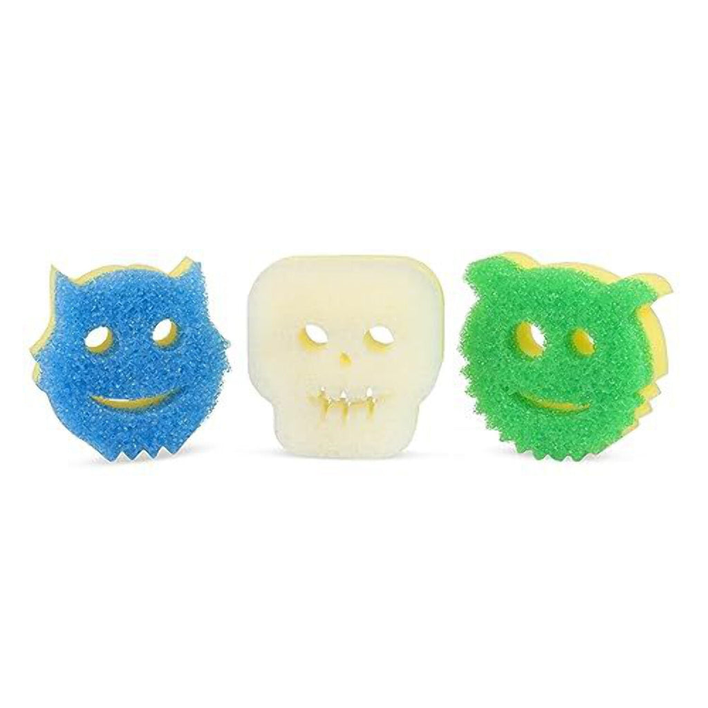 Scrub Mommy Special Edition Halloween - Scratch-Free Multipurpose Dish Sponge - BPA Free &amp; Made with Polymer Foam - Stain &amp; Odor Resistant Kitchen Sponge (3ct)