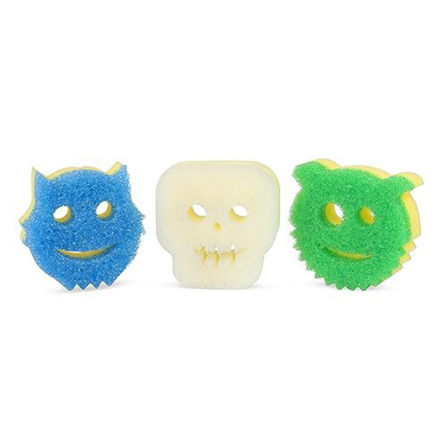 Scrub Mommy Special Edition Halloween - Scratch-Free Multipurpose Dish Sponge - BPA Free &amp; Made with Polymer Foam - Stain &amp; Odor Resistant Kitchen Sponge (3ct)