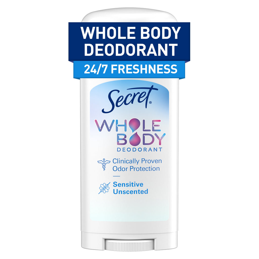 Whole Body Stick Aluminum Free Deodorant for Women Unscented 2.6oz