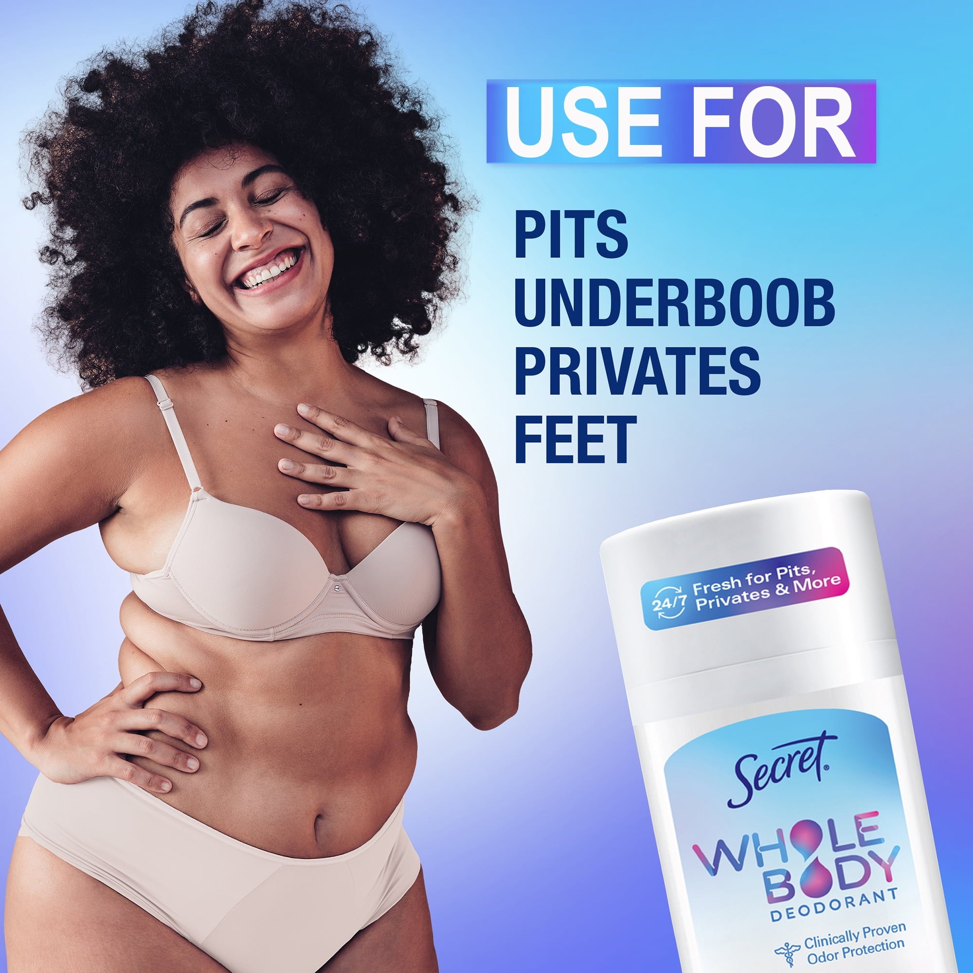 Whole Body Stick Aluminum Free Deodorant for Women Unscented 2.6oz