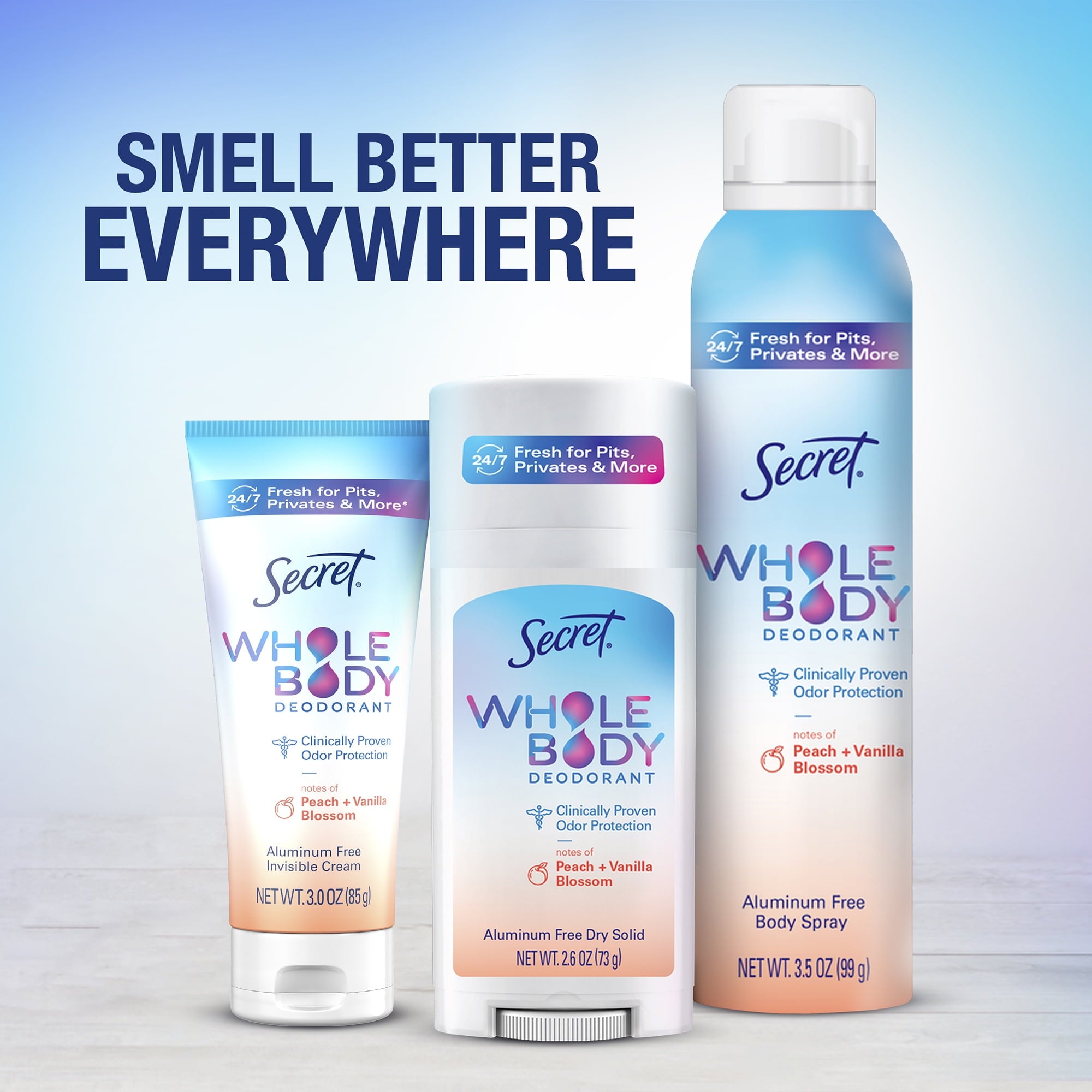 Whole Body Stick Aluminum Free Deodorant for Women Unscented 2.6oz
