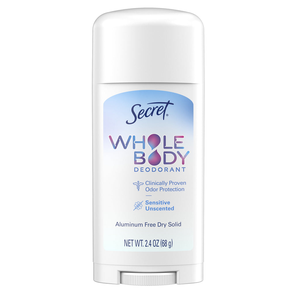 Whole Body Stick Aluminum Free Deodorant for Women Unscented 2.6oz