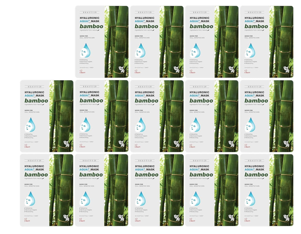 BEAUTY29 Hyaluronic Aqua Plus Essence Full Face Facial Sheet Mask 14 Sheets - 2 WEEKS SET