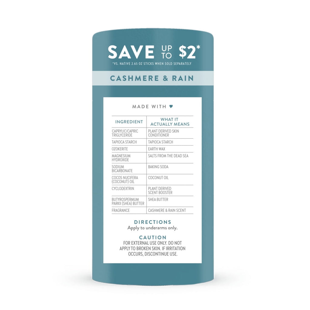 Twin Pack Cashmere &amp; Rain Deodorant, 2 Count, 2.3 oz