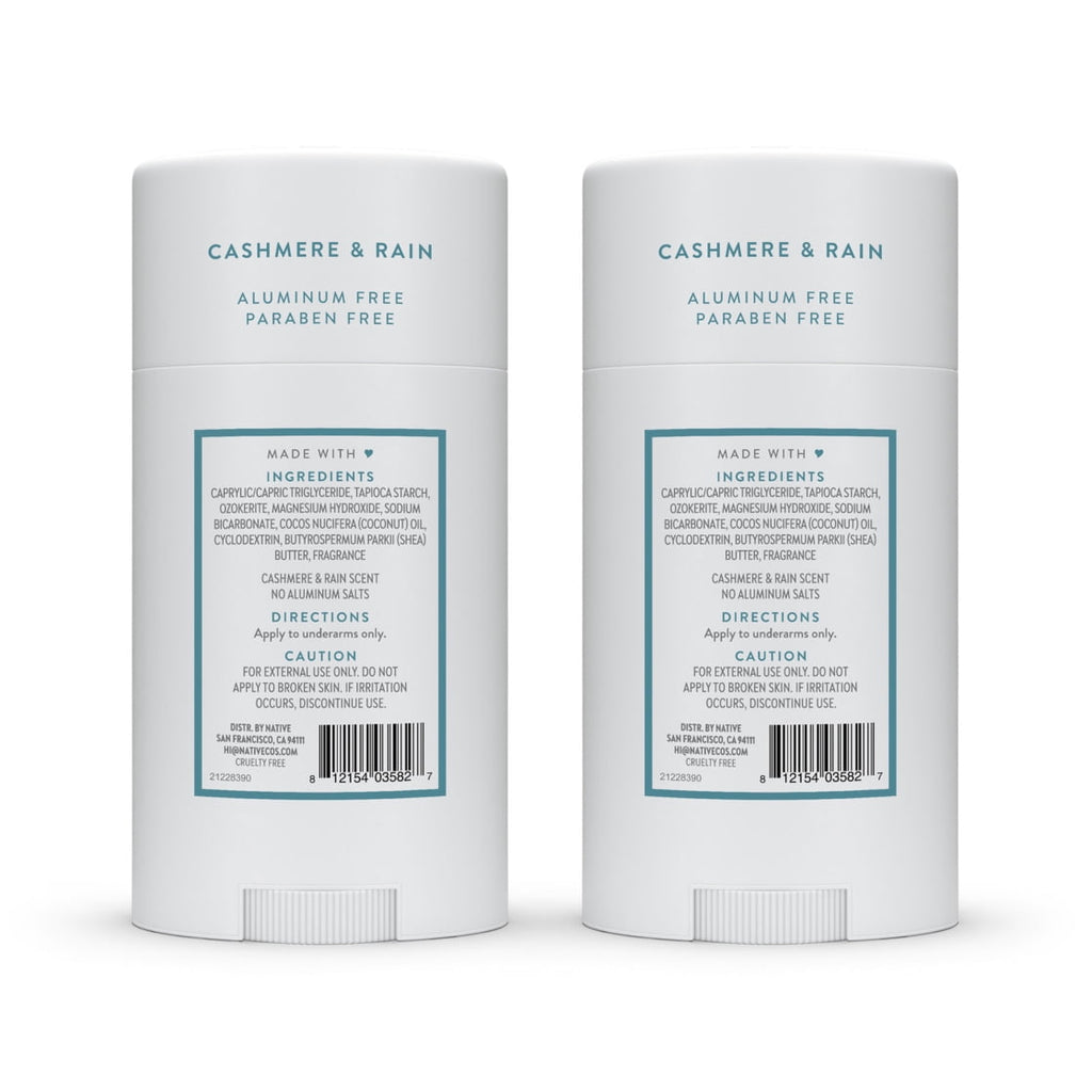 Twin Pack Cashmere &amp; Rain Deodorant, 2 Count, 2.3 oz