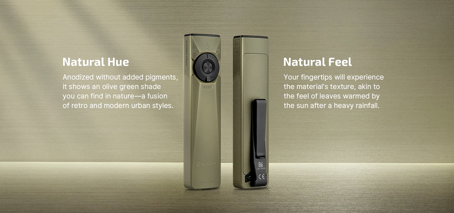 1400 Lumen Rechargeable EDC Flashlight with UV Light &amp; Green Laser + LumenTac Organizer