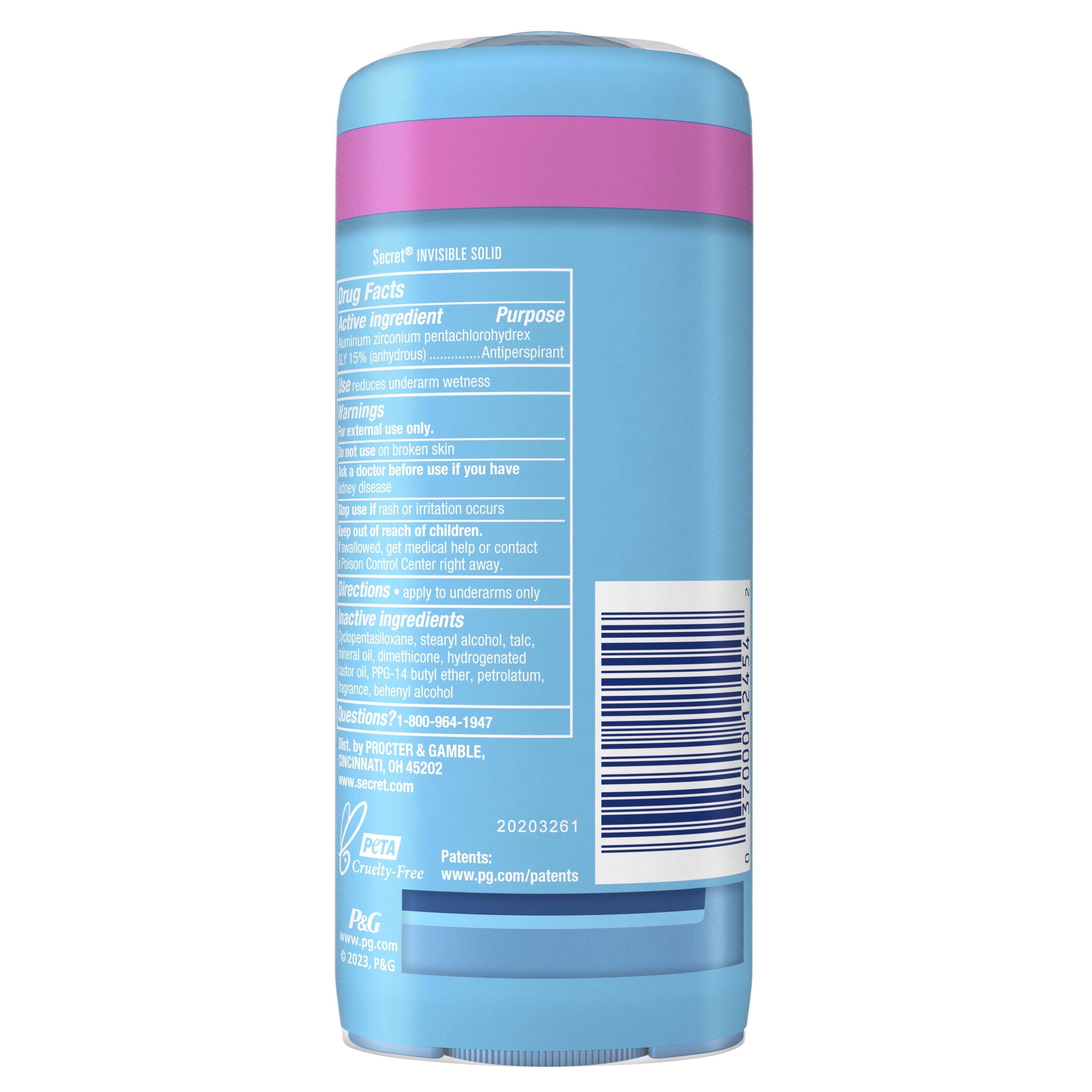 Solid Antiperspirant Deodorant, Powder Fresh, 2.7 oz, Twin Pack