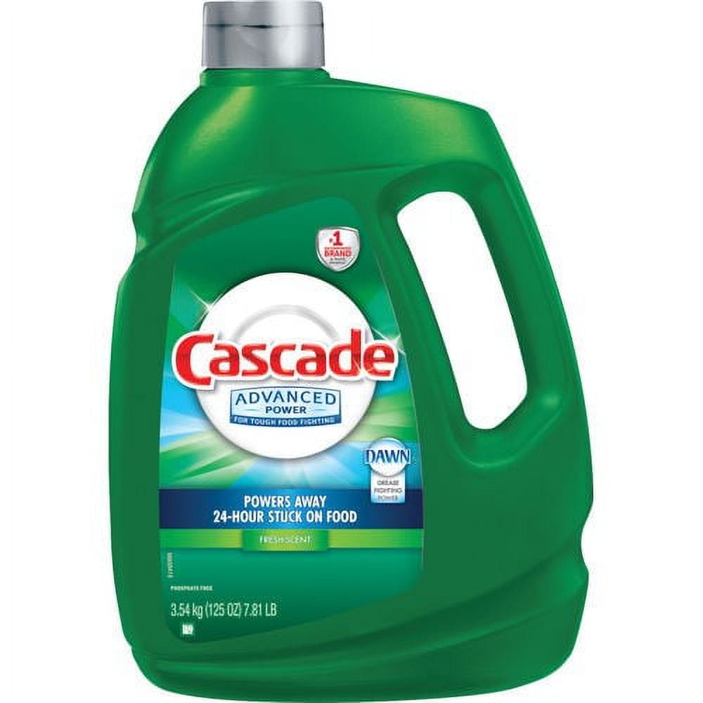 Advanced Power Dishwasher Detergent, Fresh Scent, 125 Fluid Ounces