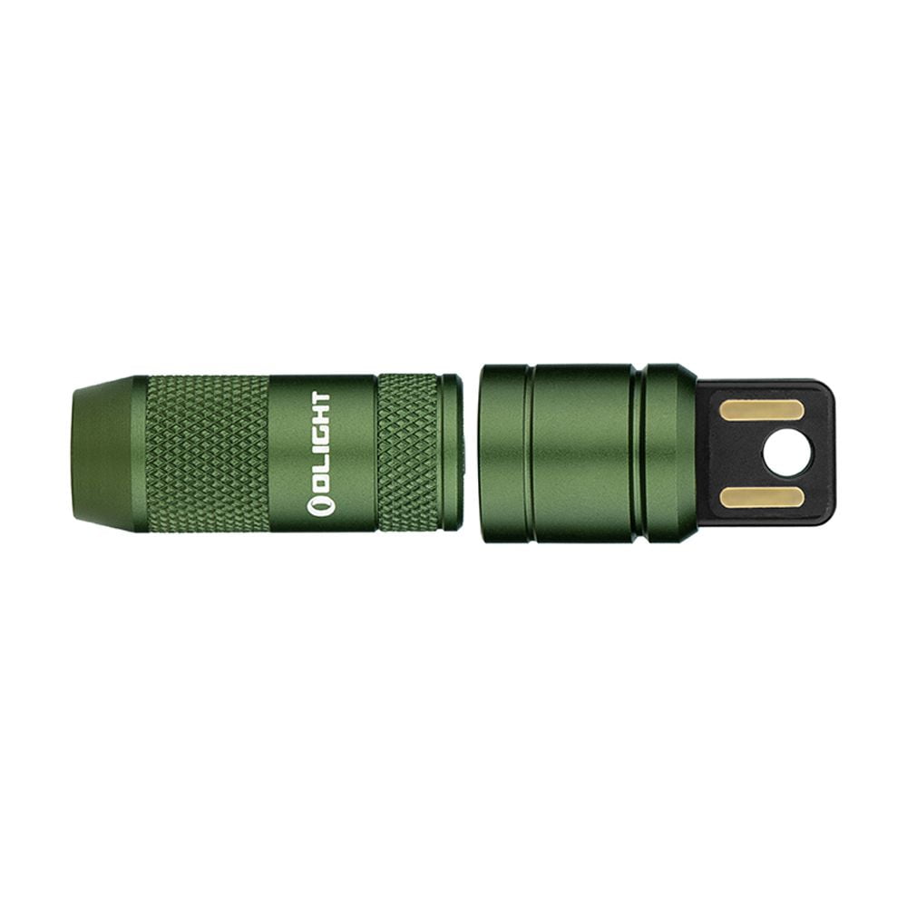 IMINI 2 EDC Rechargeable Flashlight 50 Lumens Compact and Portable Mini Light for Everyday Carry and Emergencies (OD Green)