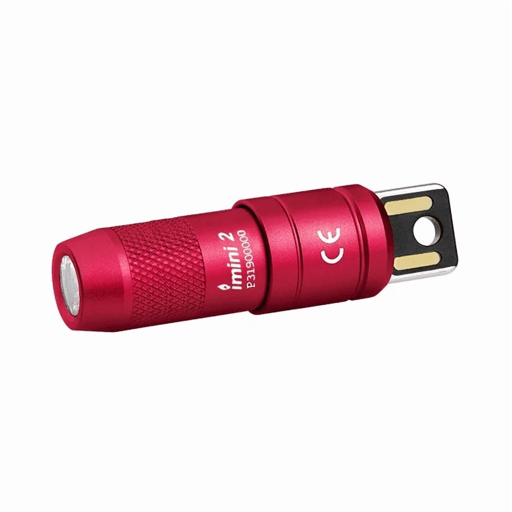 IMINI 2 EDC Rechargeable Flashlight 50 Lumens Compact and Portable Mini Light for Everyday Carry and Emergencies (OD Green)