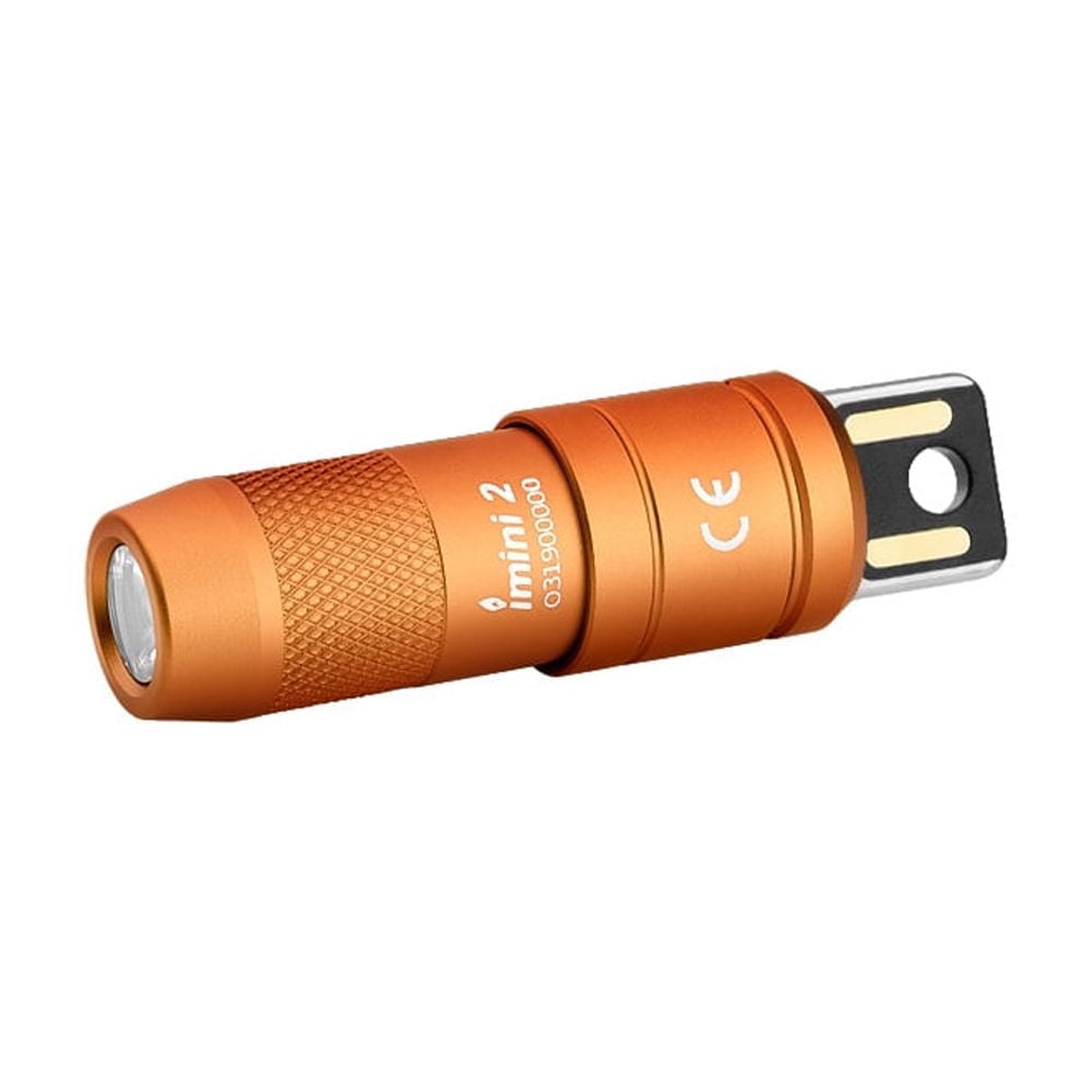 IMINI 2 EDC Rechargeable Flashlight 50 Lumens Compact and Portable Mini Light for Everyday Carry and Emergencies (OD Green)