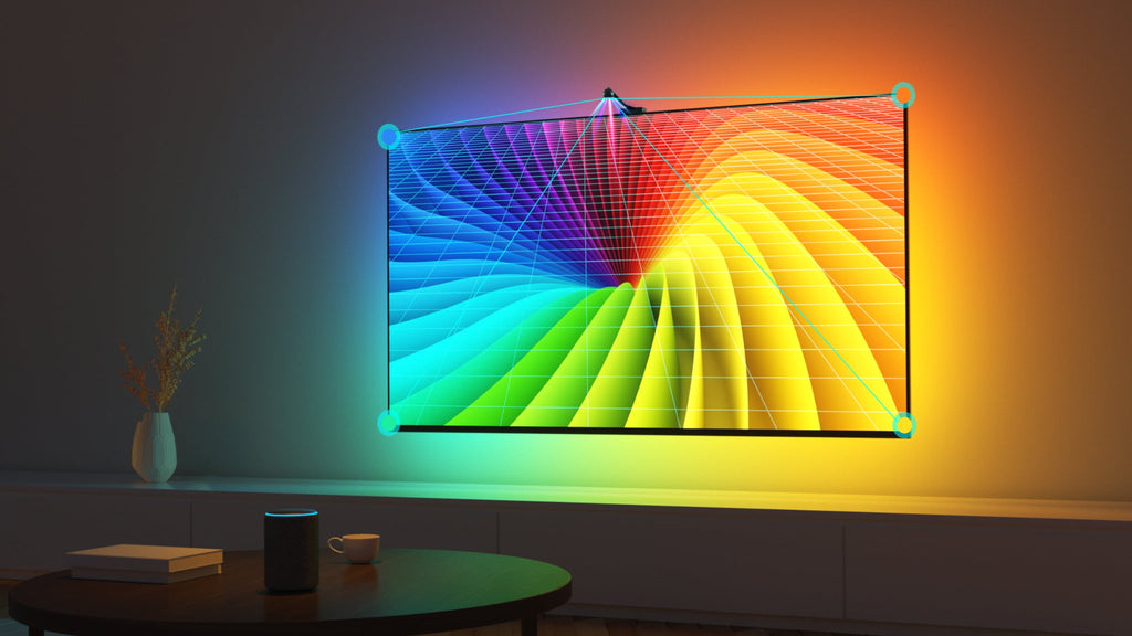 New TV Strip Lights with Camera, Backlight for 55-65 inch TVs, Music and Video Sync TV Light， LED Light Strips