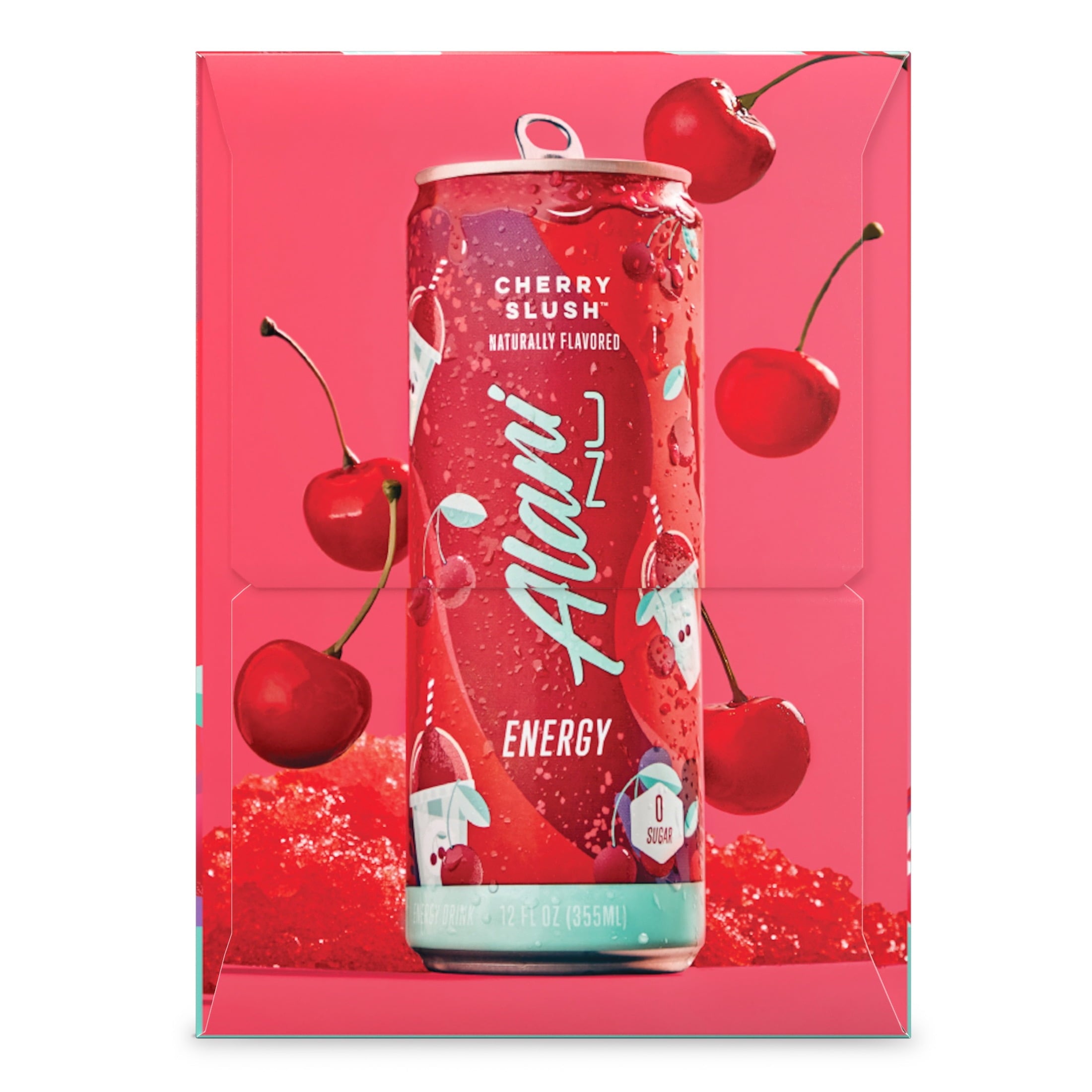 Energy Drink, Cherry Slush, 12 fl oz Cans (6 Pack)