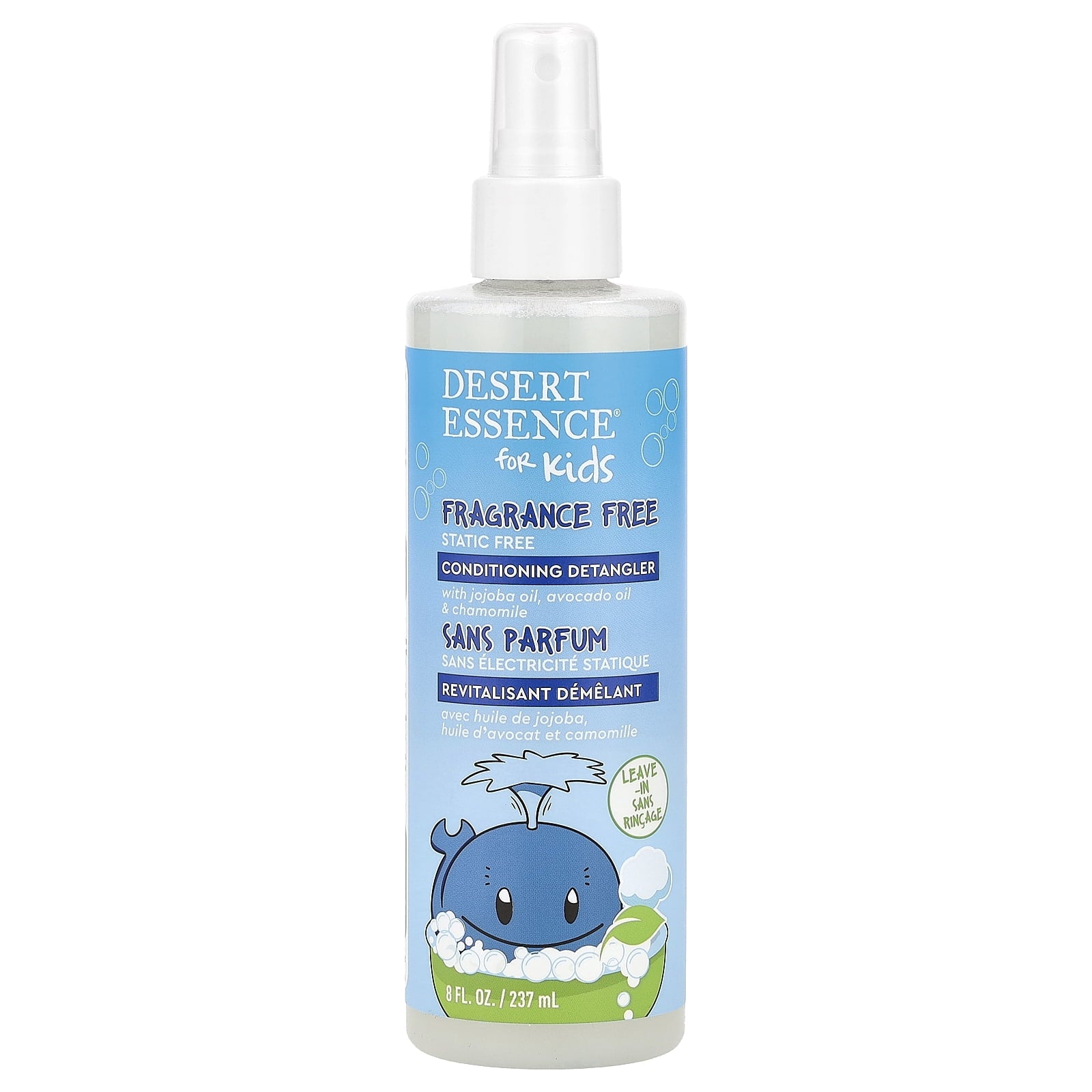 Kids, Conditioning Detangler, Fragrance Free, 8 fl oz (237 ml)