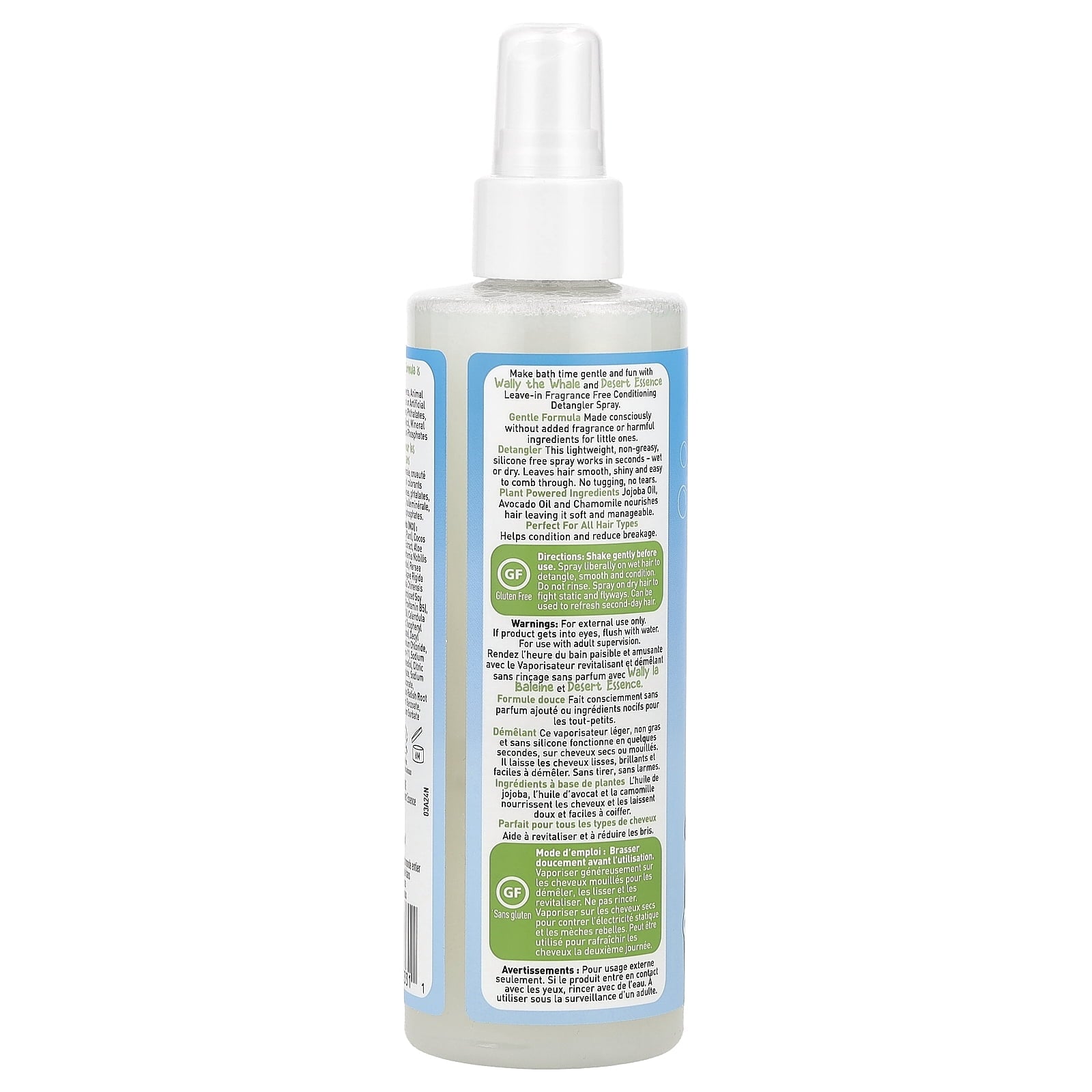 Kids, Conditioning Detangler, Fragrance Free, 8 fl oz (237 ml)