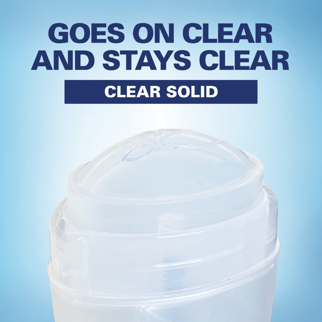 Aluminum Free Deodorant Clear Solid, Waterlily, 2.4 oz