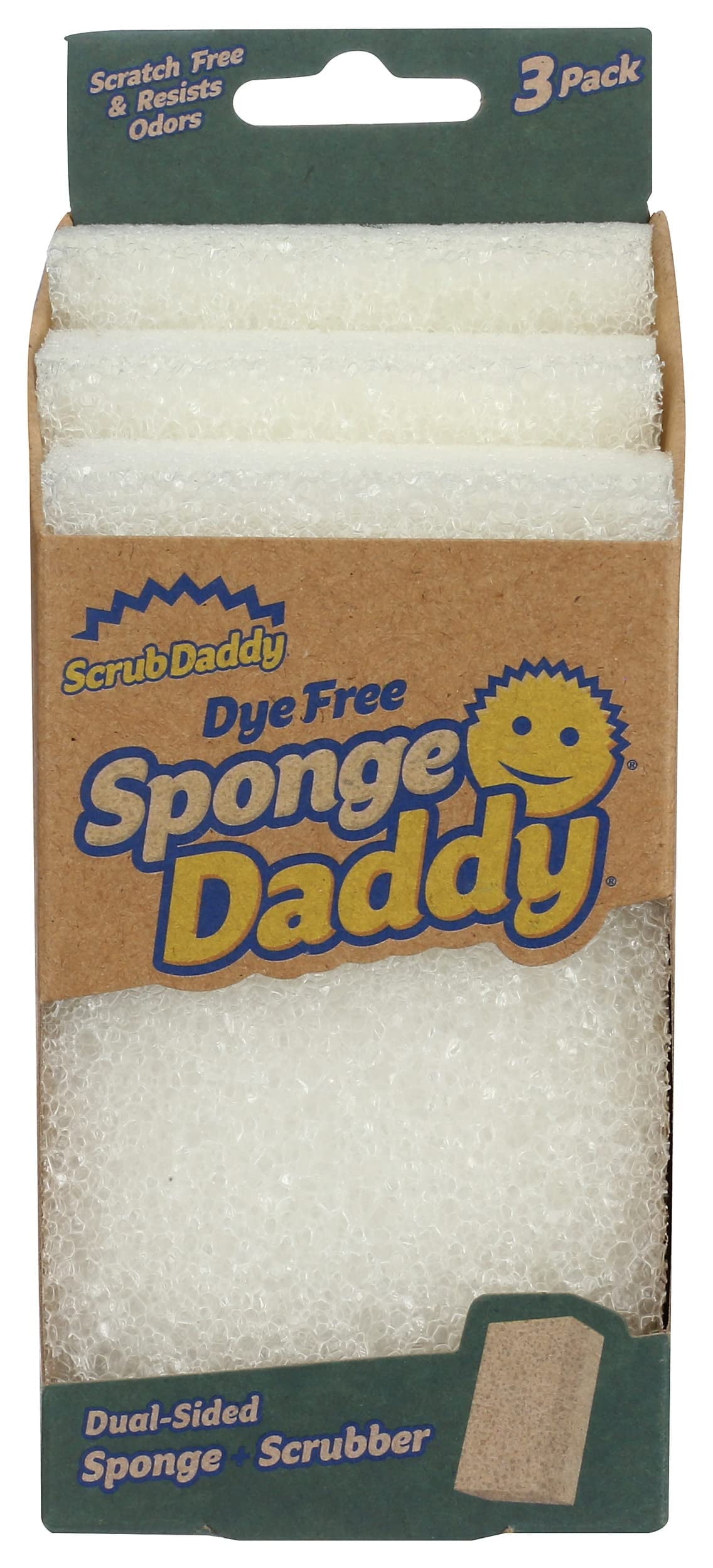 Dye Free Sponge Daddy 3 Count, 3 Ct