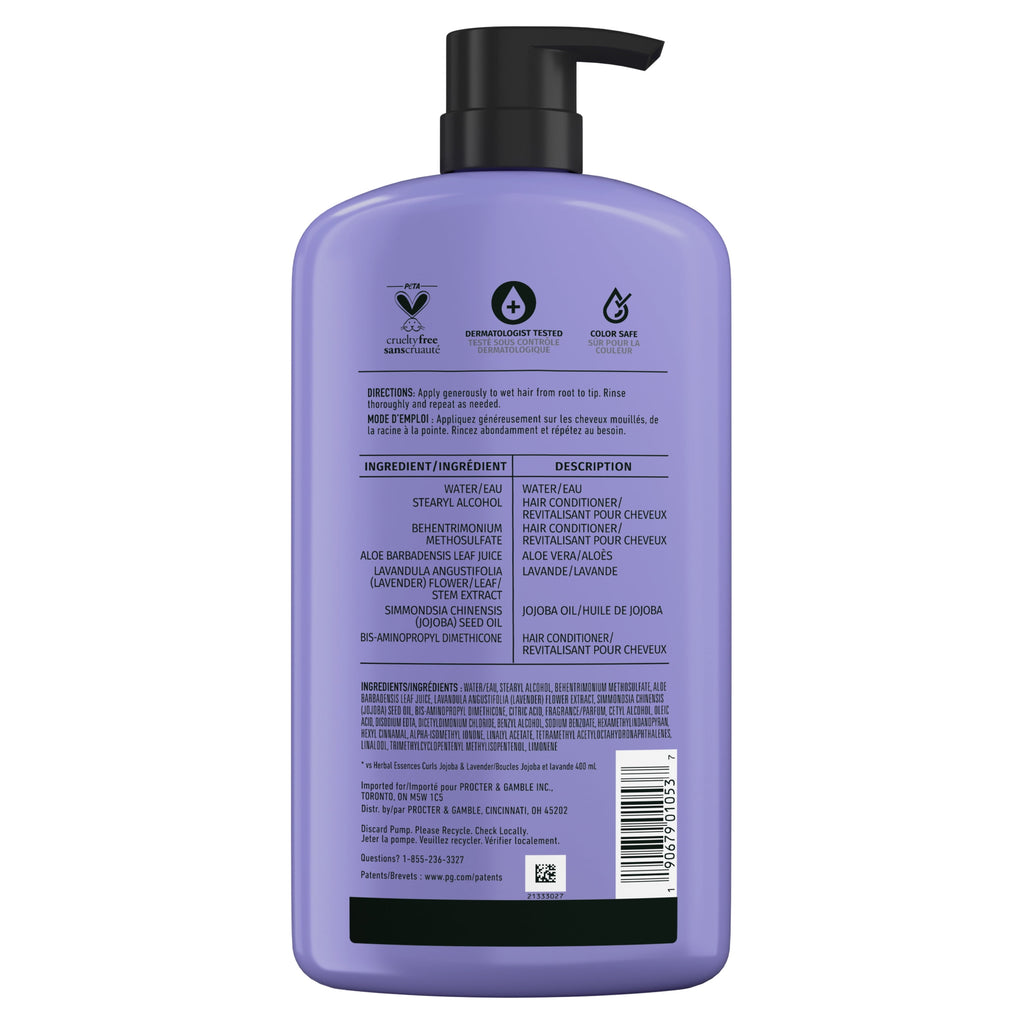 Jojoba Oil and Lavender Curls Conditioner, 33.8 fl oz