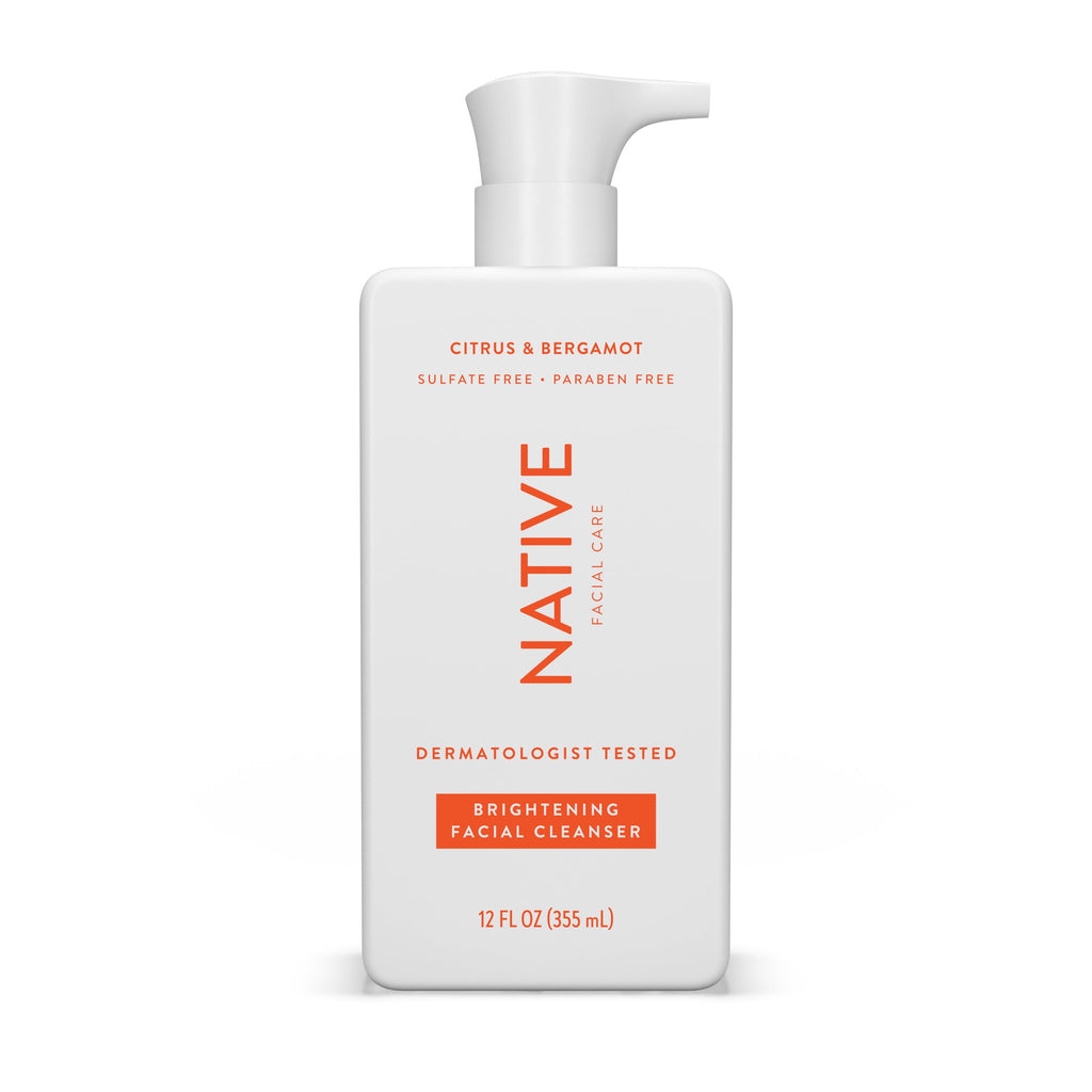 Brightening Facial Cleanser, Citrus &amp; Bergamot, Sulfate Free, for All Skin Types, 12 oz