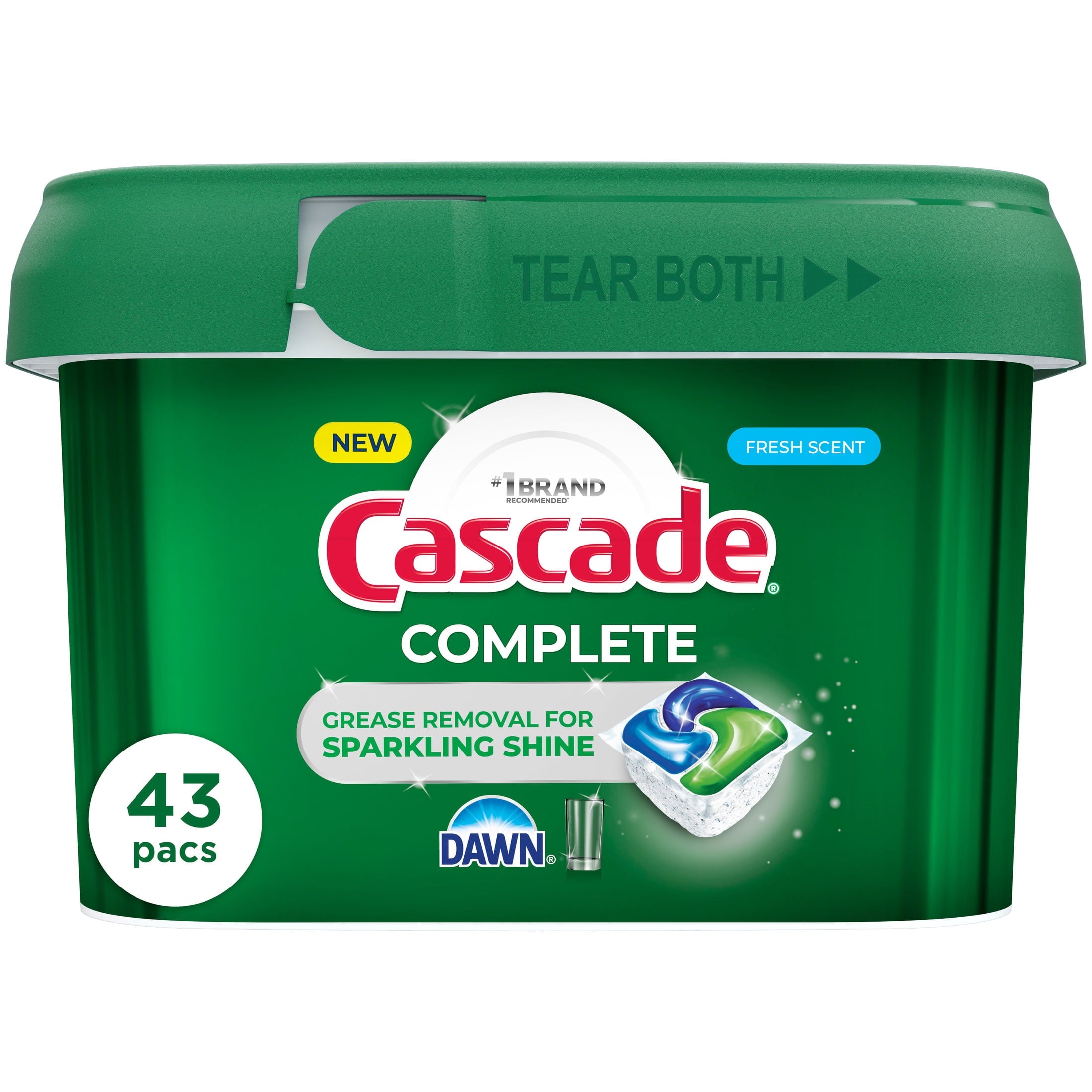 Complete Dishwasher Detergent Fresh, 43ct