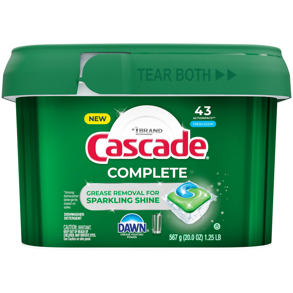 Complete Dishwasher Detergent Fresh, 43ct