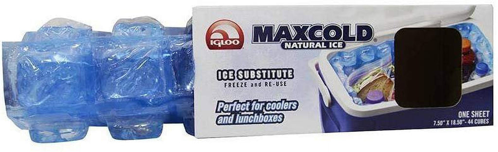 MaxCold Natural Ice Sheet 44 Cube, Ice Blue, Large