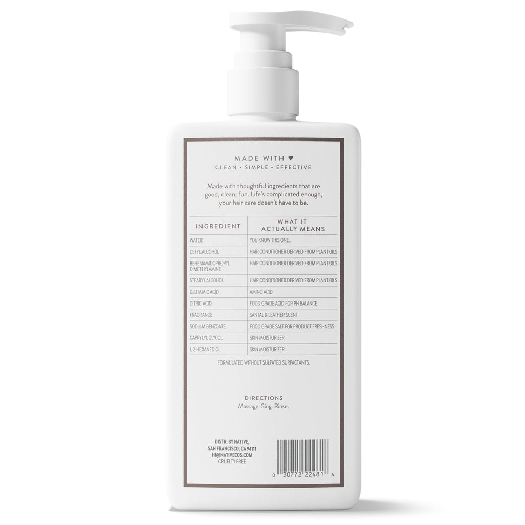 Santal &amp; Leather Conditioner 16.5 fl oz