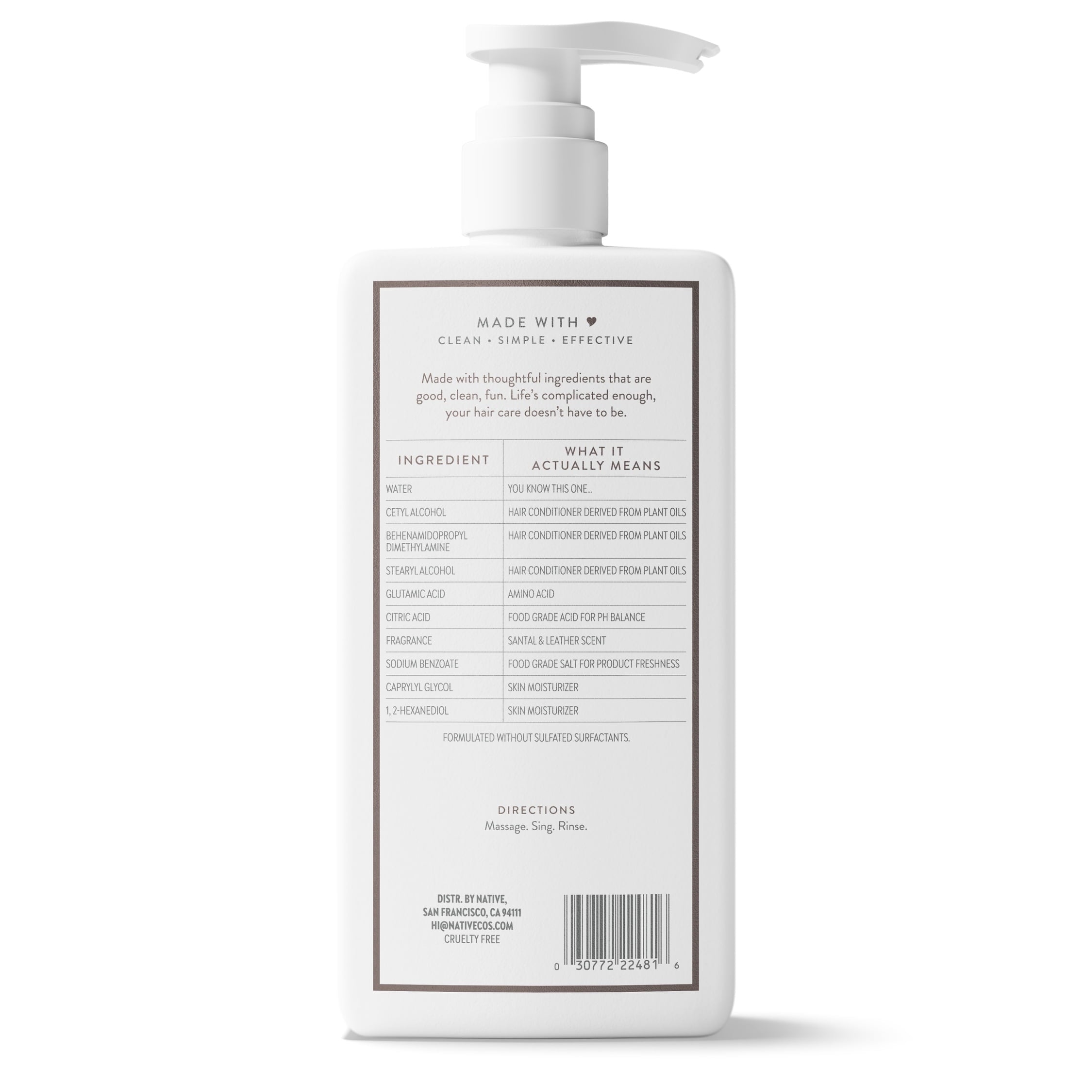 Santal &amp; Leather Conditioner 16.5 fl oz