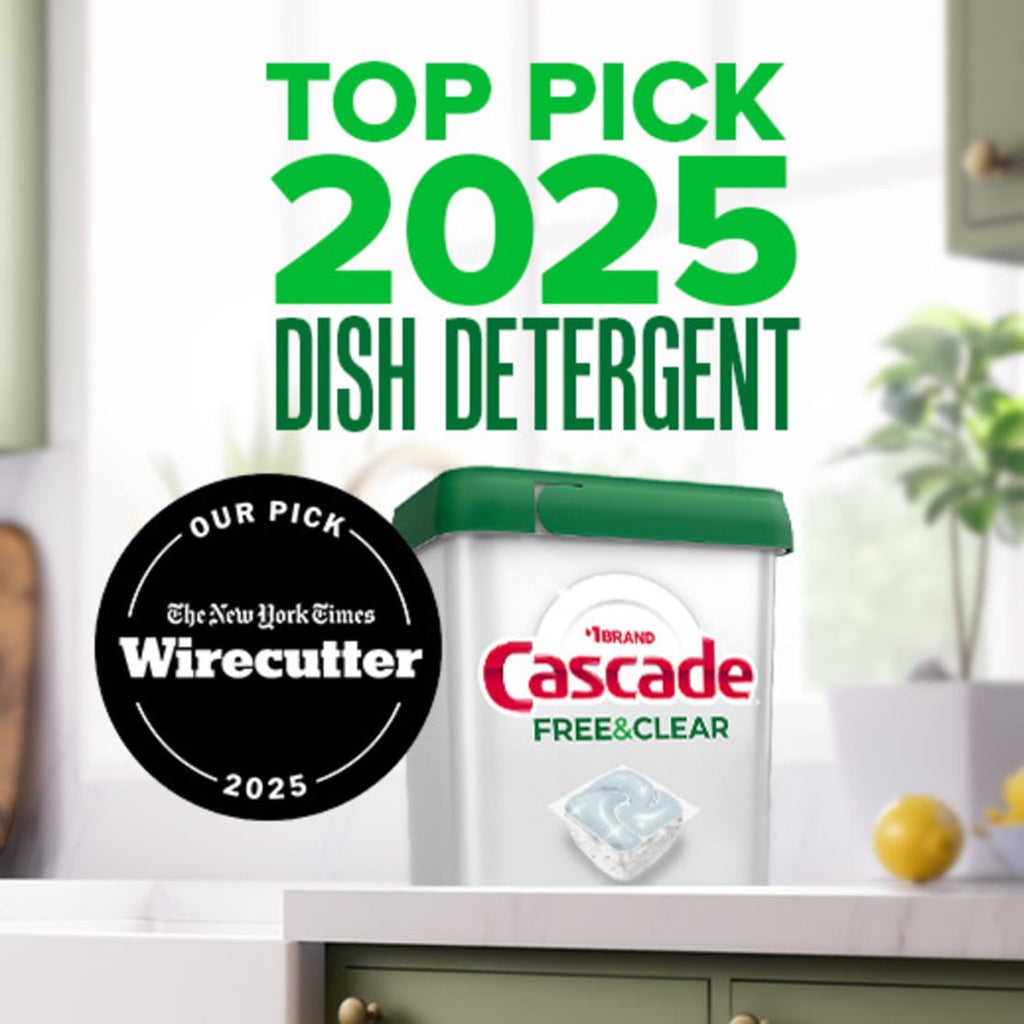 Free &amp; Clear Dishwasher Pods, Dishwasher Detergent, Dish Detergent Soap, Lemon, 47 count