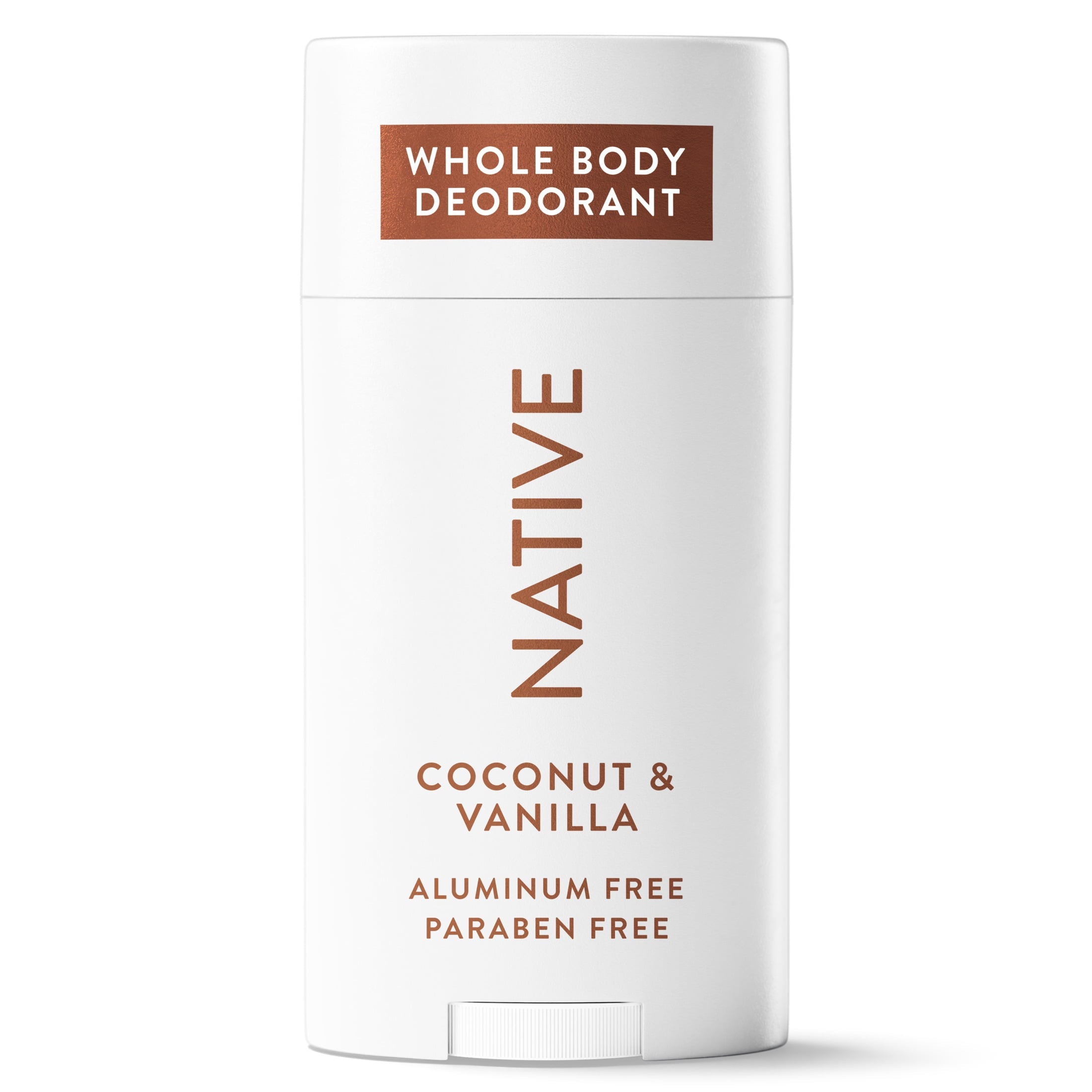 Native Whole Body Deodorant For Women, Aluminum Free Deodorant Stick, Coconut &amp; Vanilla, 2.4oz