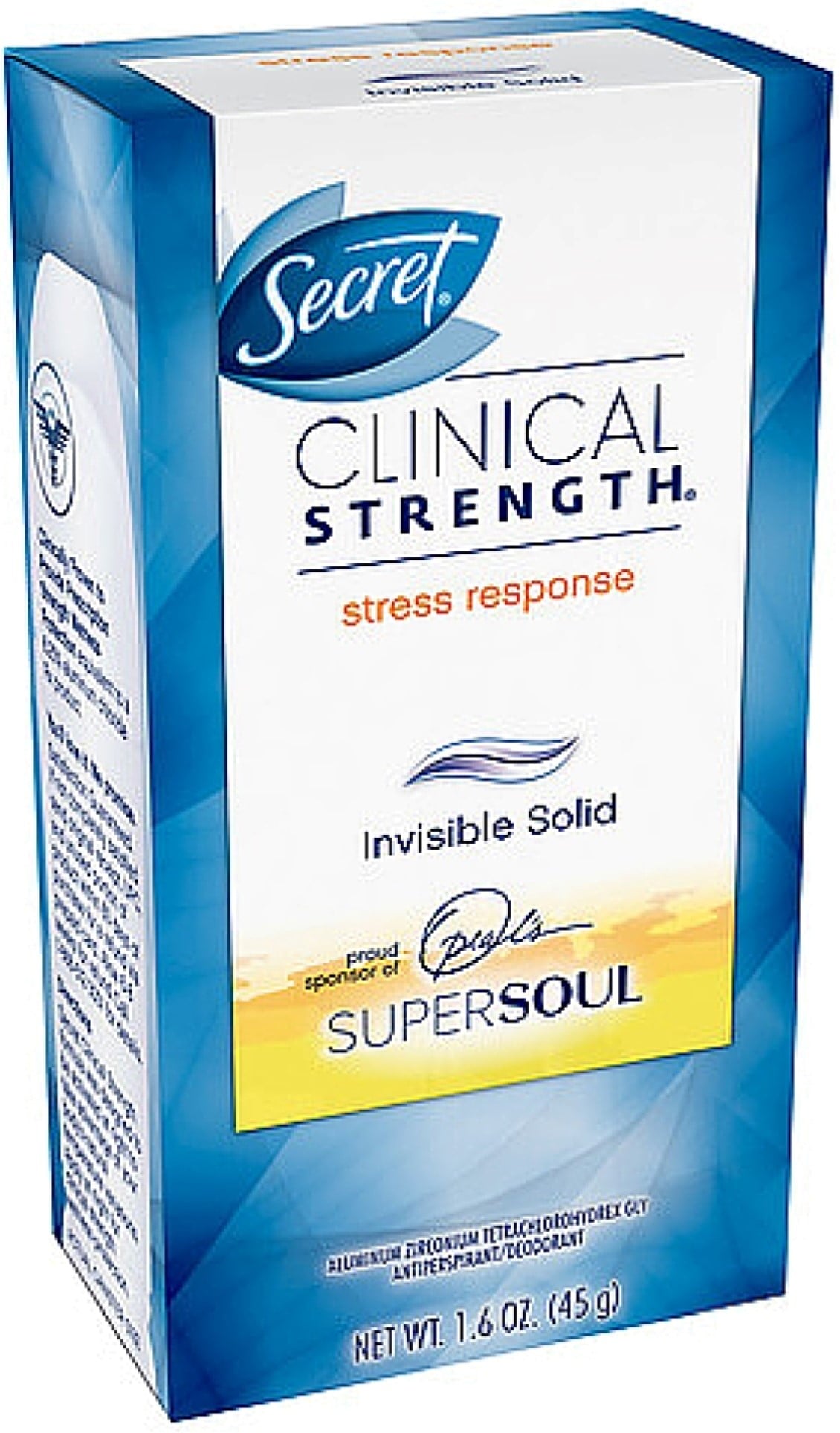 Clinical Strength Invisible Solid Antiperspirant &amp; Deodorant, Stress Response 1.60 oz (Pack of 3)