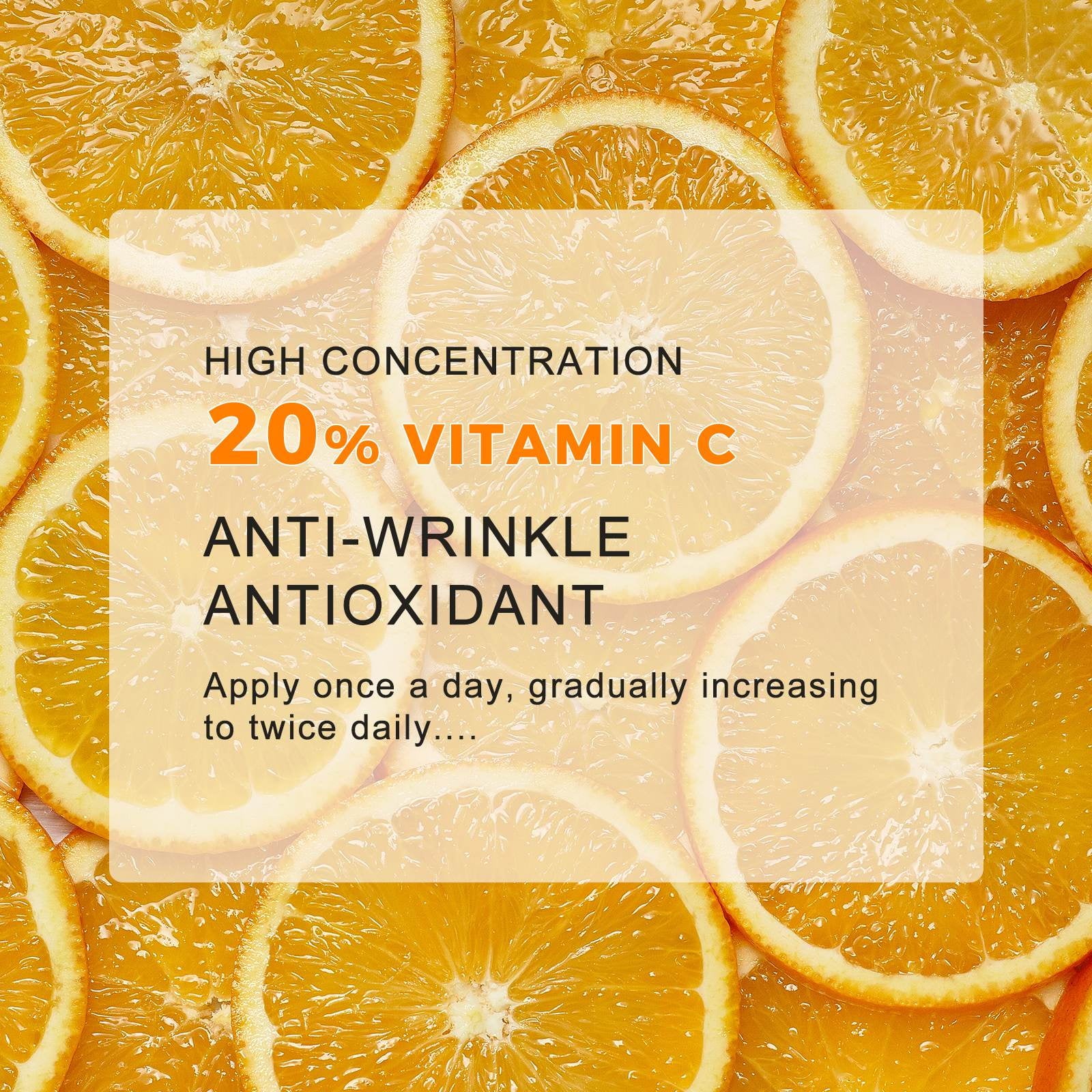 2Pack 20% Vitamin C Serum, Anti Aging Face Essence with Vitamin E, Ferulic Acid, Collagen, Firm Skin - Hydration - Antioxidant - Even Tone