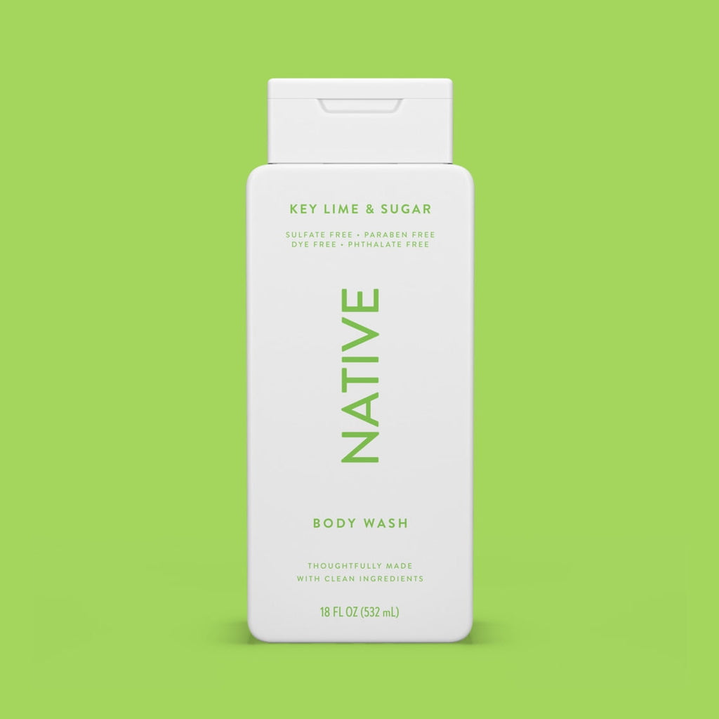 Body Wash, Key Lime &amp; Sugar, Sulfate Free, Naturally Derived Ingredients, 24hr Freshness, for Women &amp; Men, 18 fl oz