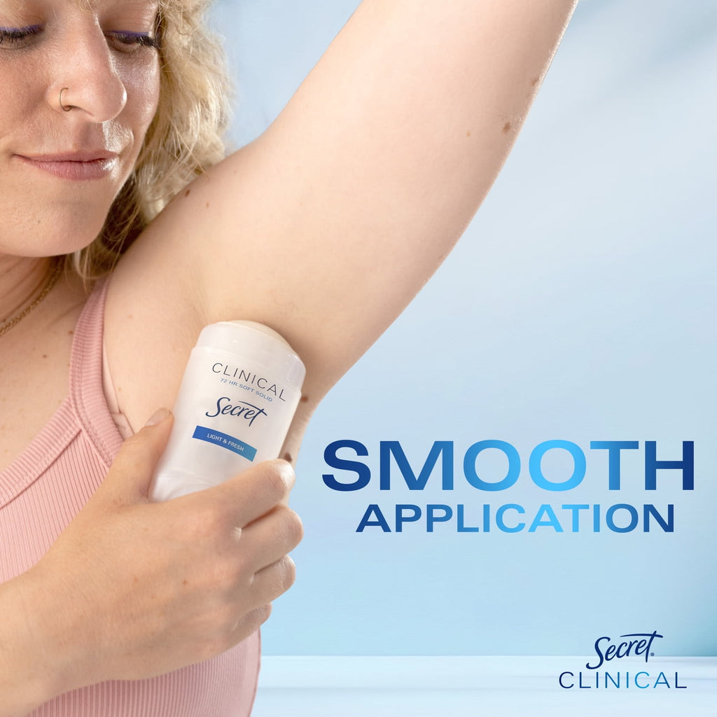 Clinical Soft Solid Antiperspirant Deodorant for Women, Light &amp; Fresh, 1.6 oz