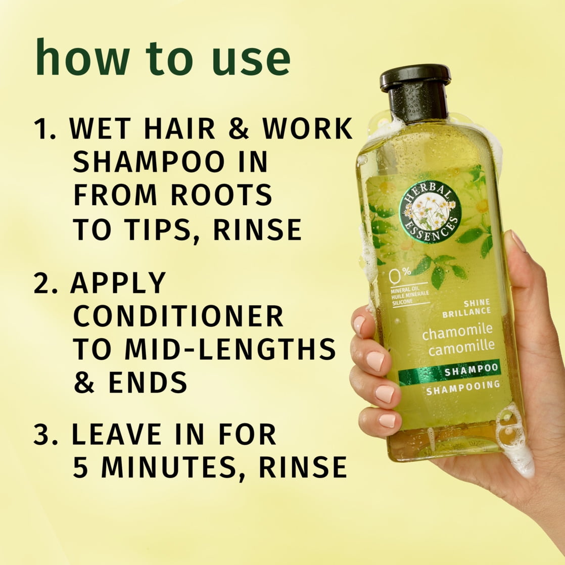 Shine Collection Chamomile Shampoo &amp; Conditioner Set, 27 oz, Mineral Oil Free