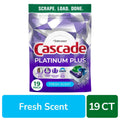 Platinum Plus ActionPacs With Dawn Lemon Scented Auto Dishwashing Pacs - 19 ct