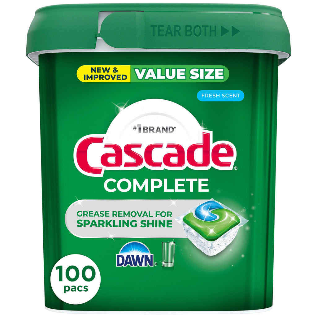 Complete Action Pacs, Dishwasher Detergent, Fresh, 100 Count
