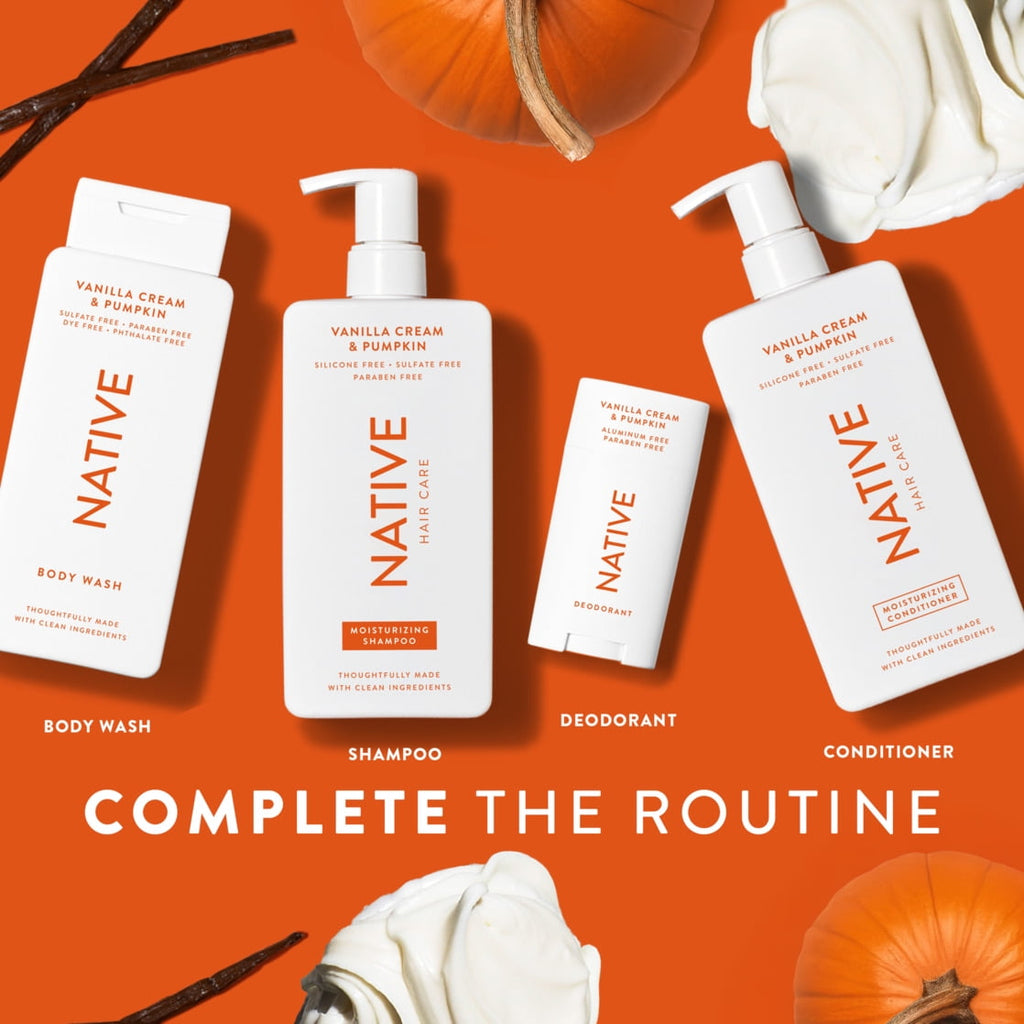 Limited Edition Moisturizing Shampoo, Vanilla Cream and Pumpkin, for Women and Men 16.5 oz